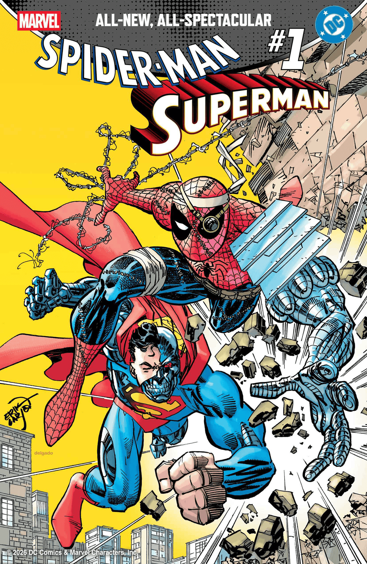 Marvel Comic Books MARVEL/DC: SPIDER-MAN/SUPERMAN #1 ERIK LARSEN VARIANT 75960621395500119 PRH-75960621395500119