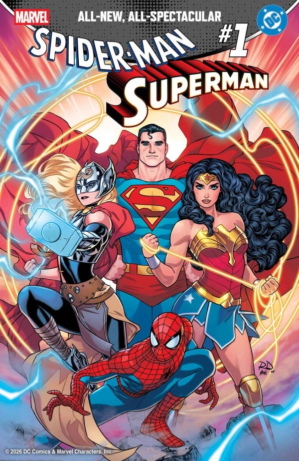 Marvel Comic Books MARVEL/DC: SPIDER-MAN/SUPERMAN #1 RUSSELL DAUTERMAN VARIANT 75960621395500128 PRH-75960621395500128