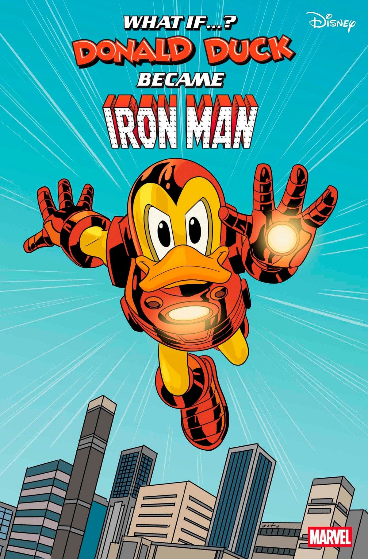 Marvel Comic Books MARVEL & DISNEY: WHAT IF...? DONALD DUCK BECAME IRON MAN #1 PHIL NOTO GOOFY IRON MAN VARIANT 75960621018300131 PRH-75960621018300131