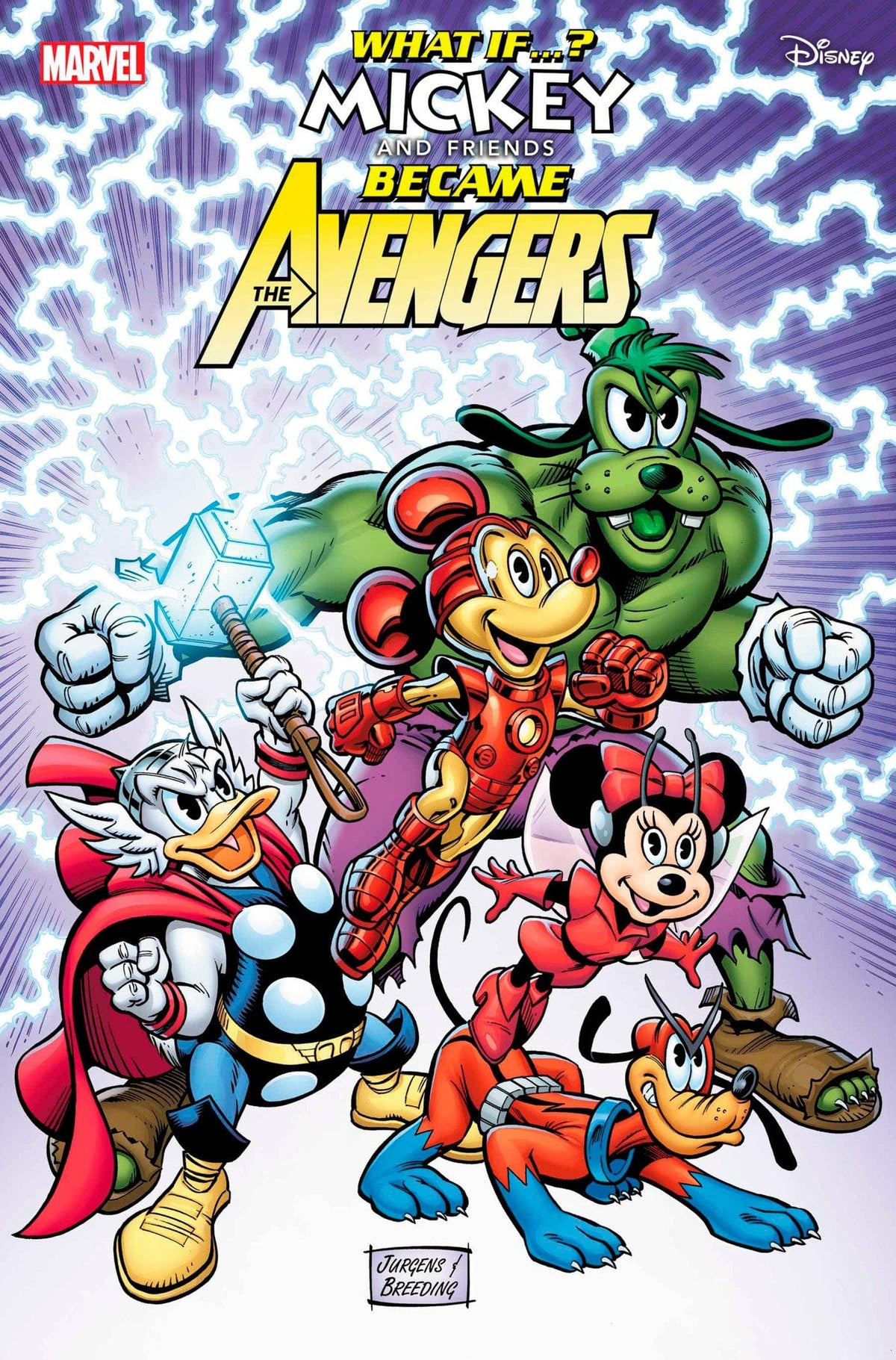 Marvel Comic Books MARVEL & DISNEY: WHAT IF...? MICKEY & FRIENDS BECAME THE AVENGERS #1 DAN JURGENS VARIANT 75960621015200141 PRH-75960621015200141
