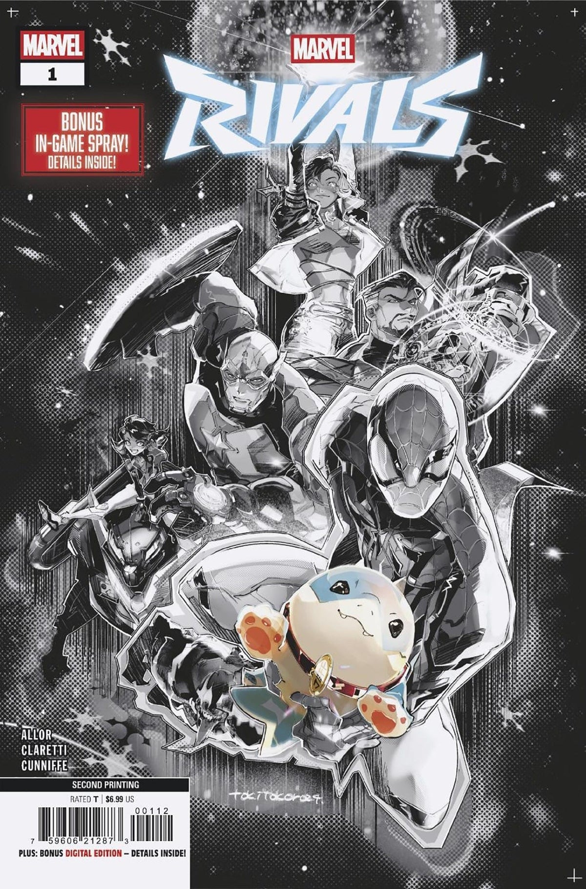 Marvel Comic Books MARVEL RIVALS #1 TOKITOKORO 2ND PTG VARIANT 75960621287300112 PRH-75960621287300112