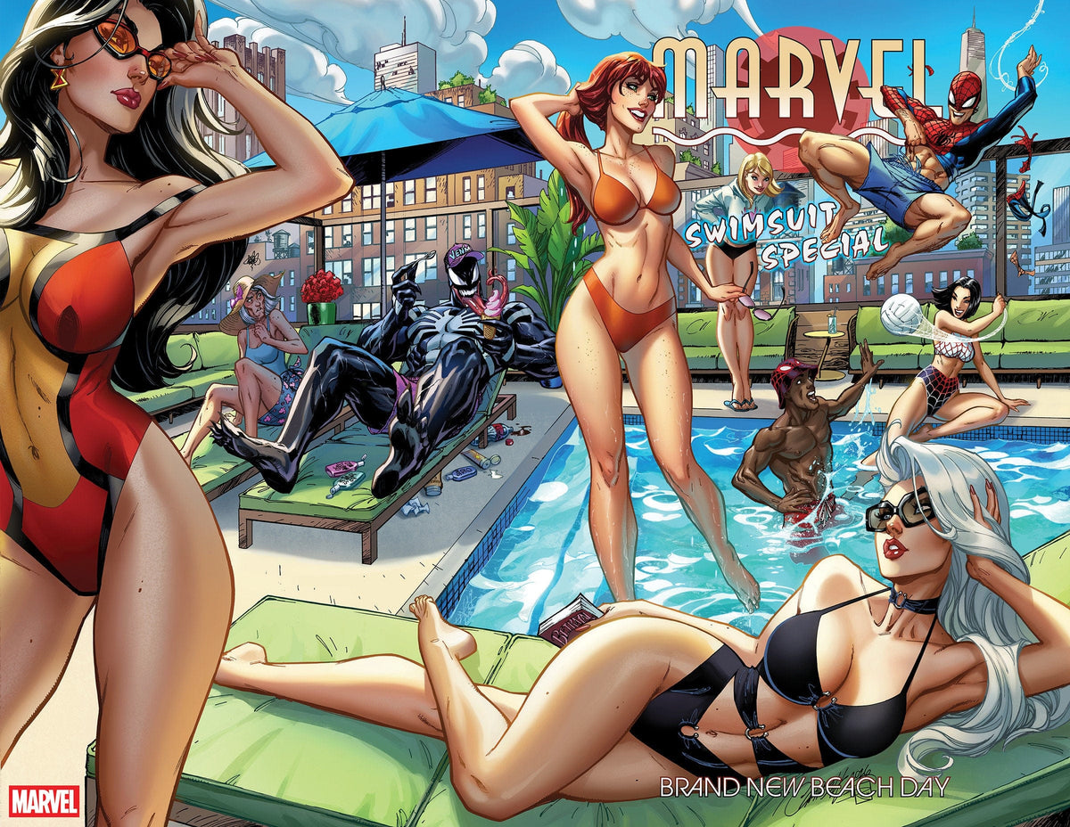 Marvel Comic Books MARVEL SWIMSUIT SPECIAL: BRAND NEW BEACH DAY #1 WRAPAROUND COVER 75960621474700111 PRH-75960621474700111