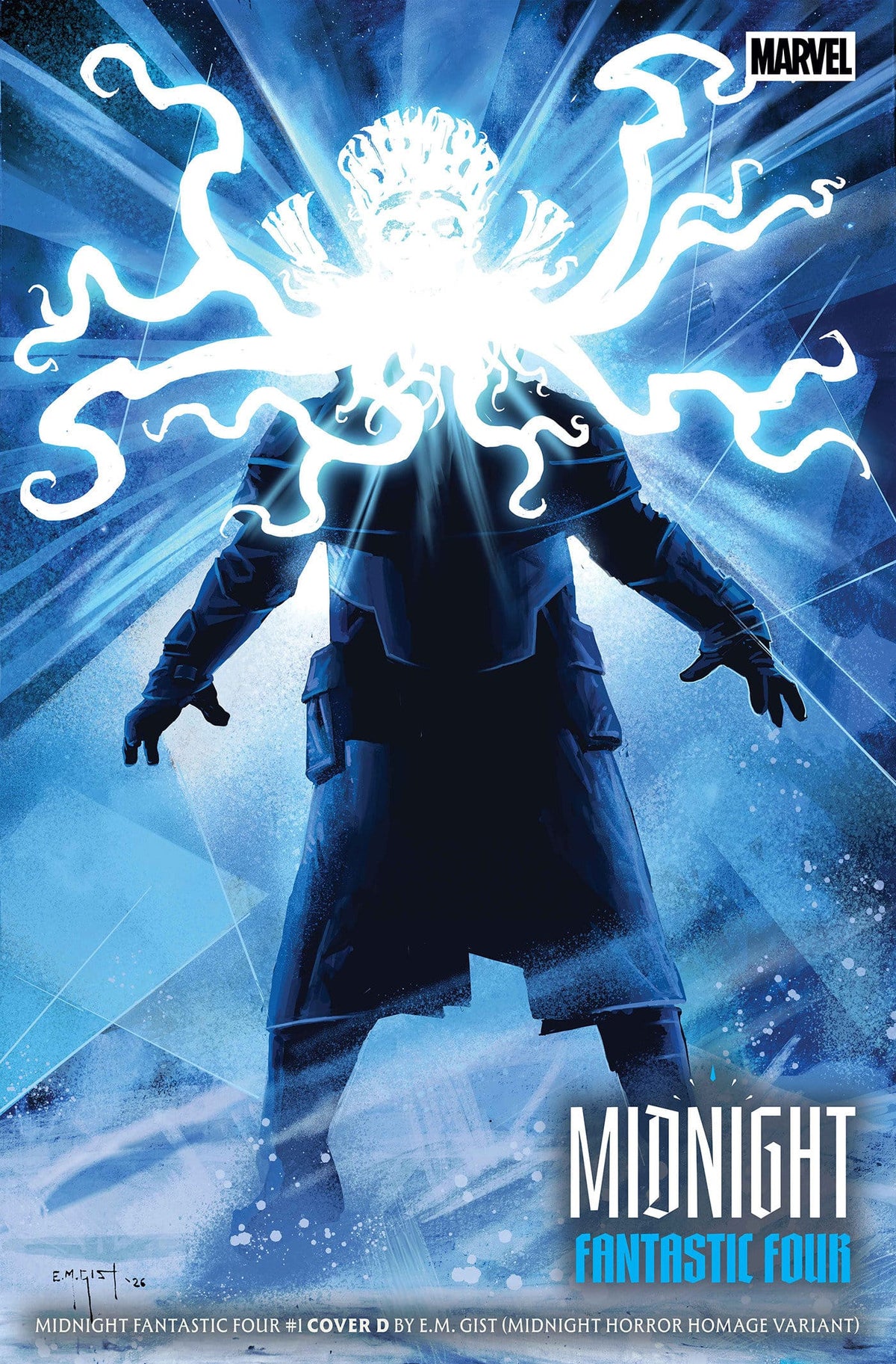 Marvel Comic Books MIDNIGHT FANTASTIC FOUR #1 COVER D E.M. GIST MIDNIGHT HORROR HOMAGE VARIANT (Release Date: 09/09/2026) 75960621680200141 PRH-75960621680200141