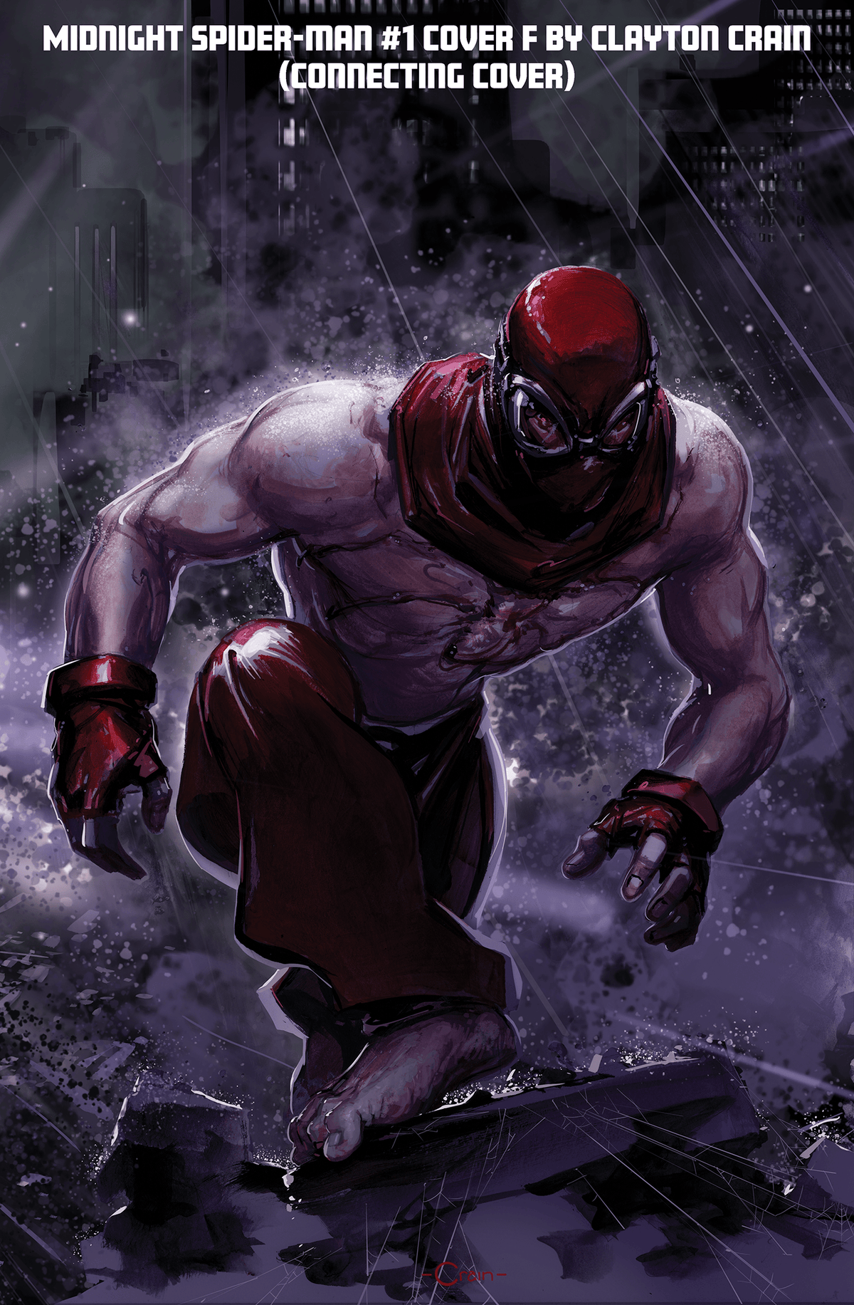 Marvel Comic Books MIDNIGHT SPIDER-MAN #1 COVER F CLAYTON CRAIN 3-PART CONNECTING VARIANT (Release Date: 10/07/2026) 75960621681900151 PRH-75960621681900151