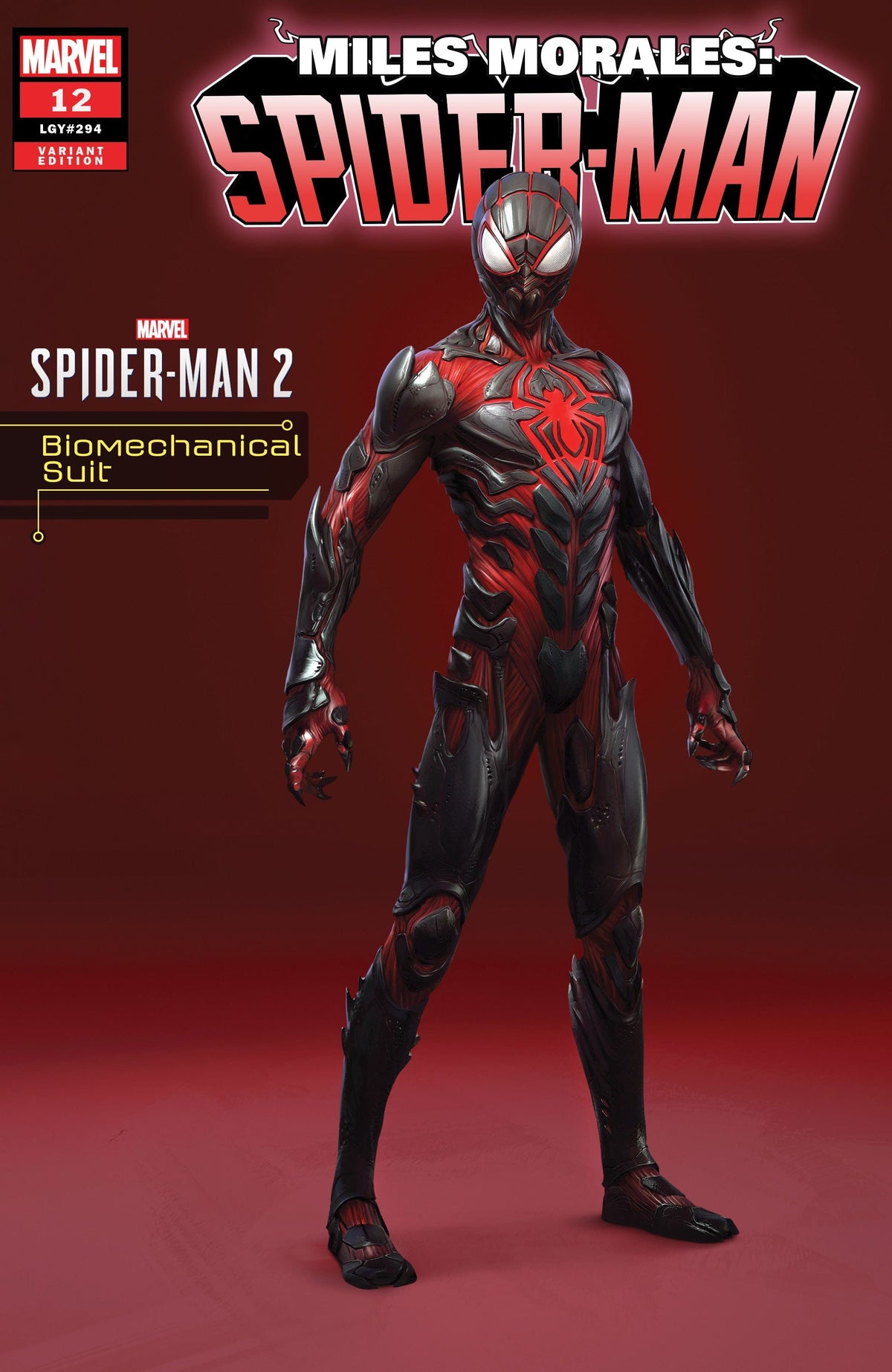 Marvel Comic Books MILES MORALES SPIDER-MAN 12 BIOMECHANICAL SUIT MARVEL'S SPIDER-MAN 2 VAR 75960620483001231 AUG239110