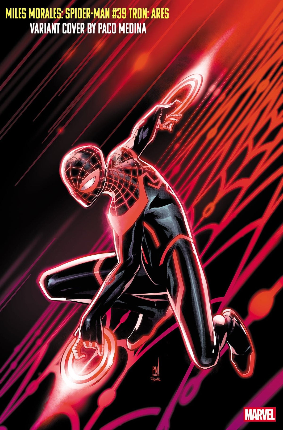 Marvel Comic Books MILES MORALES: SPIDER-MAN #39 PACO MEDINA TRON: ARES VARIANT 75960620483003941 PRH-75960620483003941