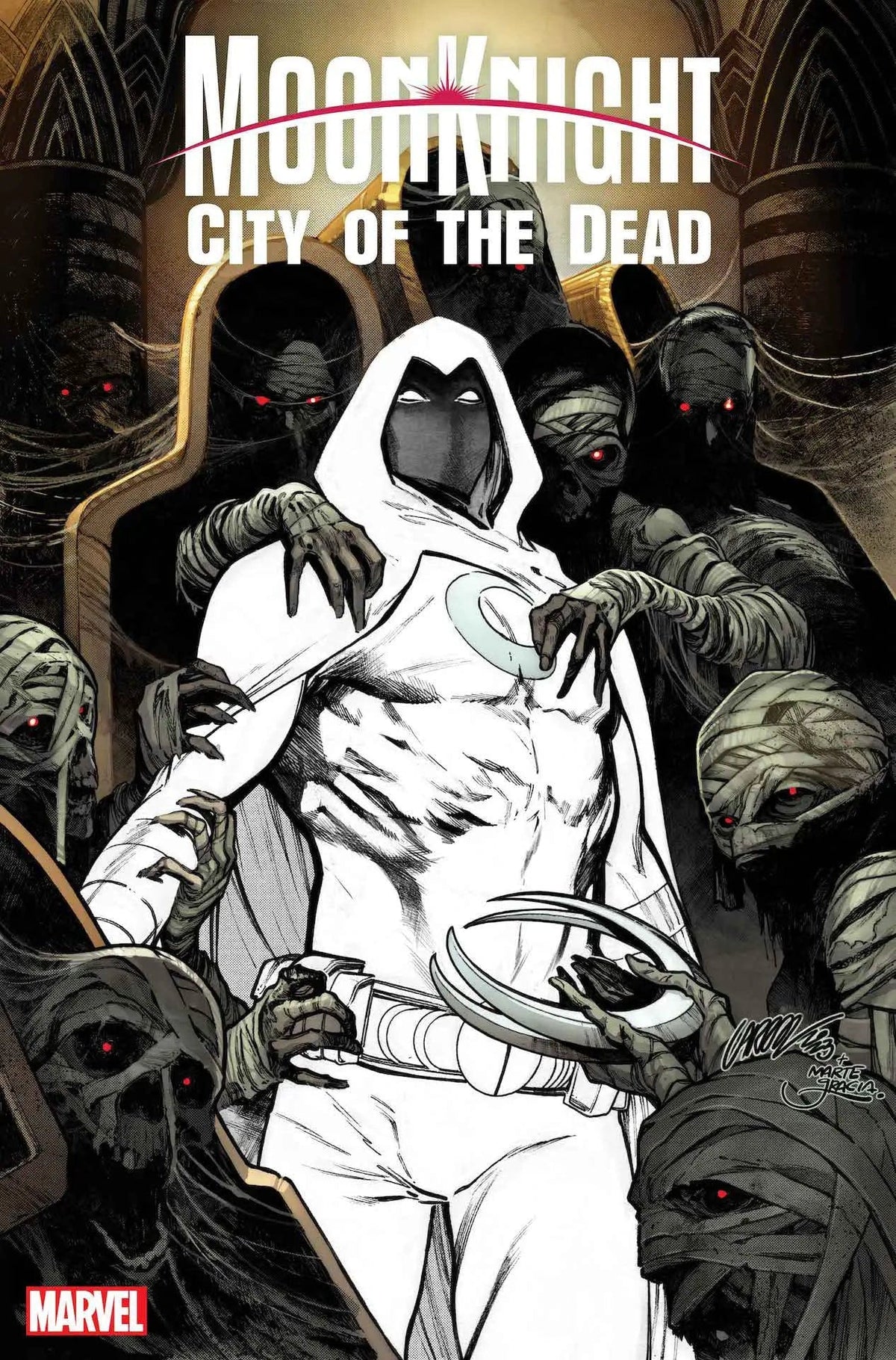 Marvel Comic Books MOON KNIGHT CITY OF THE DEAD #1 (OF 5) PEPE LARRAZ FOIL VAR '75960620602500141 MAY230729