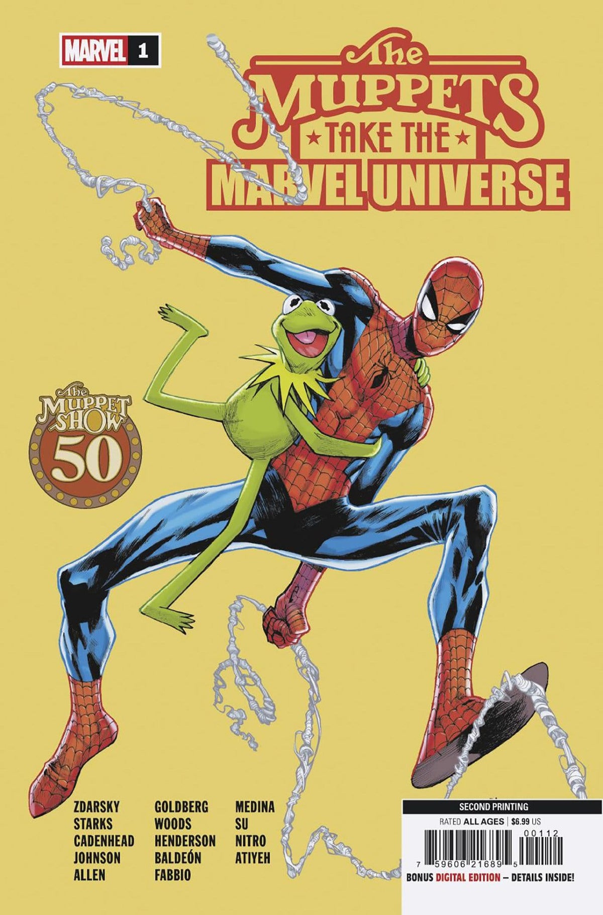 Marvel Comic Books MUPPETS TAKE THE MARVEL UNIVERSE #1 HUMBERTO RAMOS 2ND PRINTING VARIANT (Release Date: 11/18/2026) 75960621689500112 PRH-75960621689500112