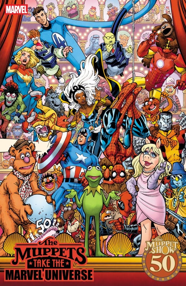Marvel Comic Books MUPPETS TAKE THE MARVEL UNIVERSE #1 TODD NAUCK MUPPET SHOW HOMAGE VARIANT (Release Date: 09/23/2026) 75960621689500161 PRH-75960621689500161