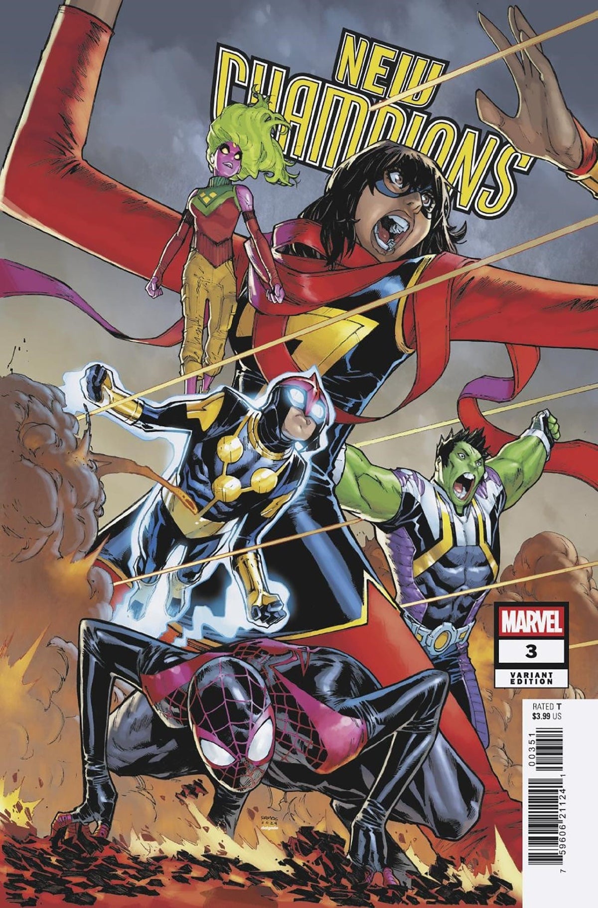 Marvel Comic Books NEW CHAMPIONS #3 HUMBERTO RAMOS REUNION VARIANT 75960621124100351 PRH-75960621124100351