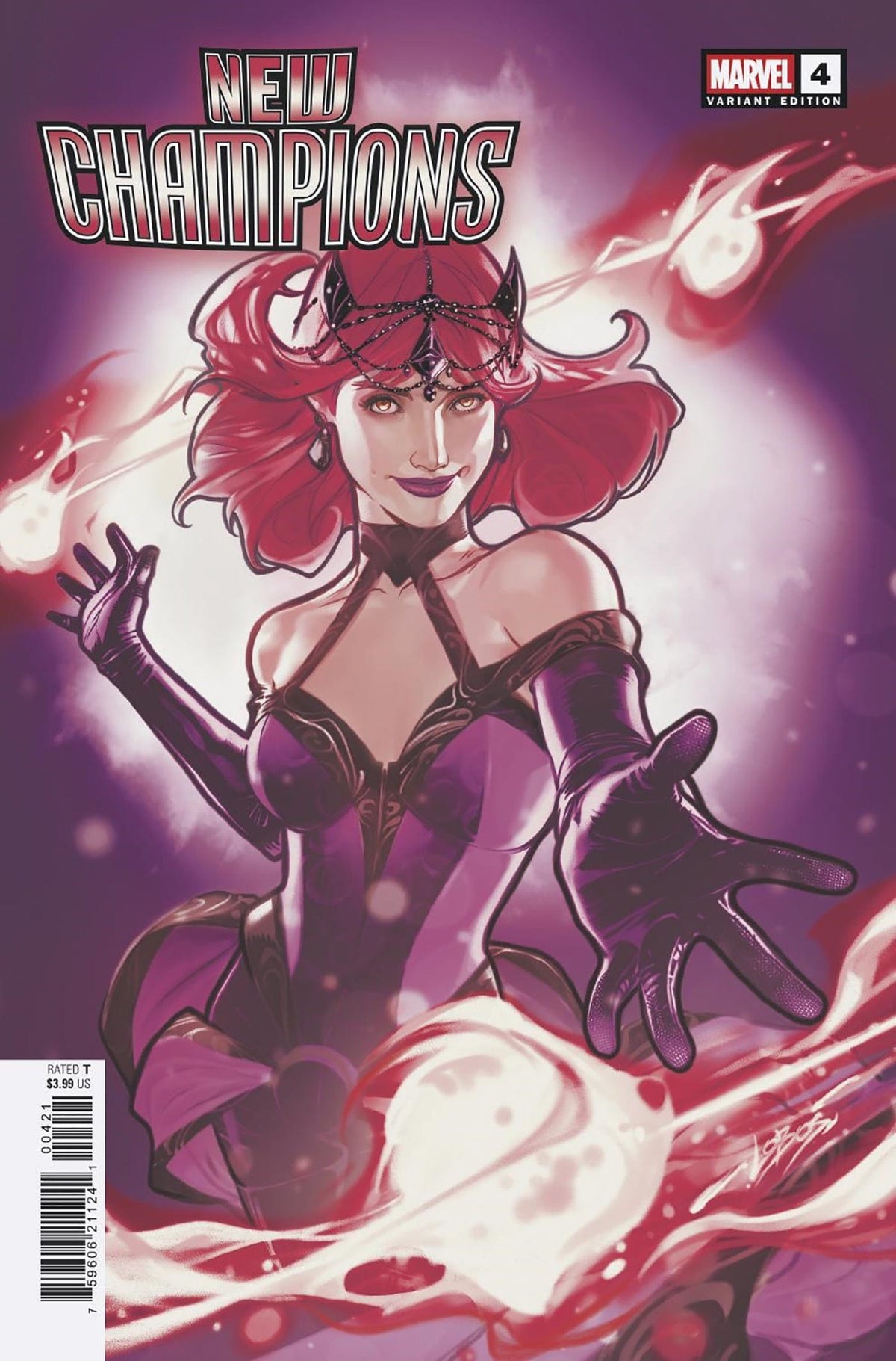 Marvel Comic Books NEW CHAMPIONS #4 PABLO VILLALOBOS VARIANT 75960621124100421 PRH-75960621124100421