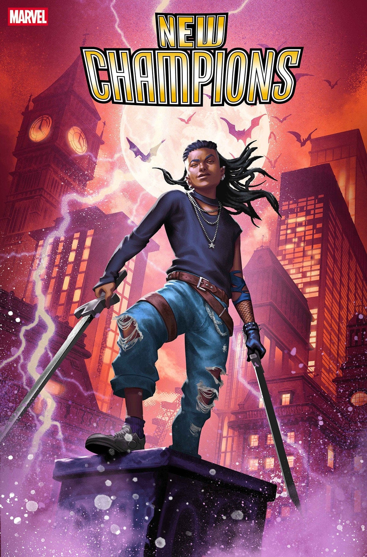 Marvel Comic Books NEW CHAMPIONS #7 MATEUS MANHANINI NIGHTDRIFTER FIRST APPEARANCE VARIANT 75960621124100731 PRH-75960621124100731