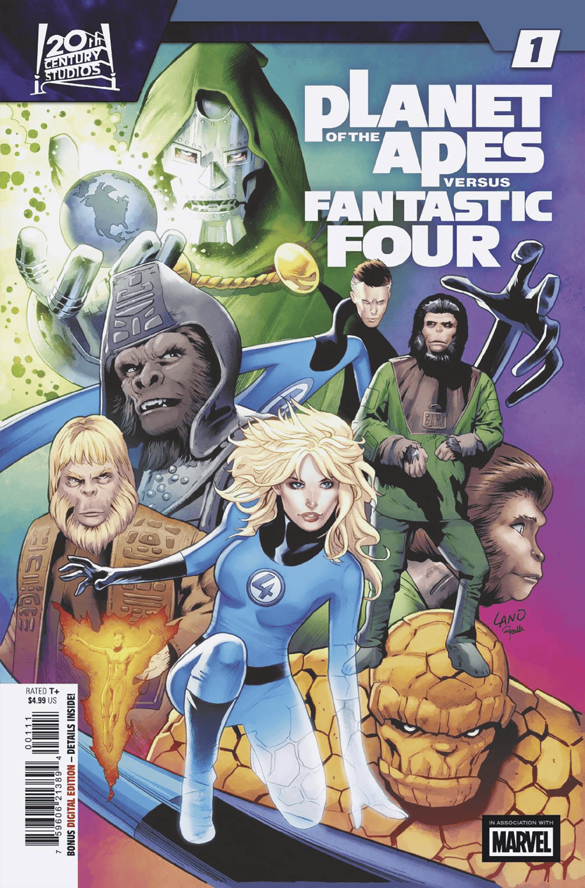 Marvel Comic Books PLANET OF THE APES VS. FANTASTIC FOUR #1 75960621389400111 PRH-75960621389400111