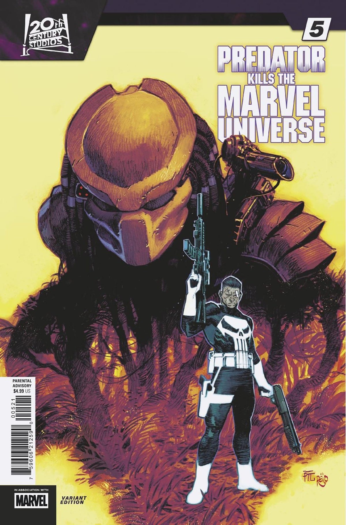 Marvel Comic Books PREDATOR KILLS THE MARVEL UNIVERSE #5 DIKE RUAN HUNTING THE HUNTERS VARIANT 75960621259000521 PRH-75960621259000521