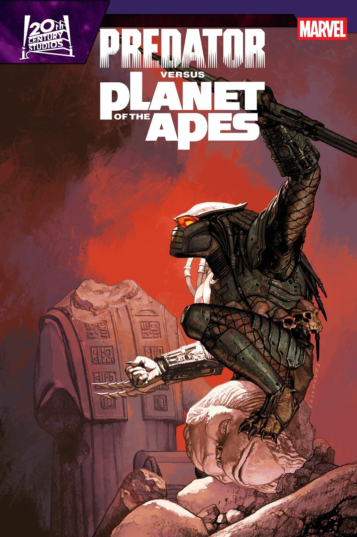 Marvel Comic Books PREDATOR VS. THE PLANET OF THE APES #3 JOSEMARIA CASANOVAS VARIANT (Release Date: 09/30/2026) 75960621569000321 PRH-75960621569000321