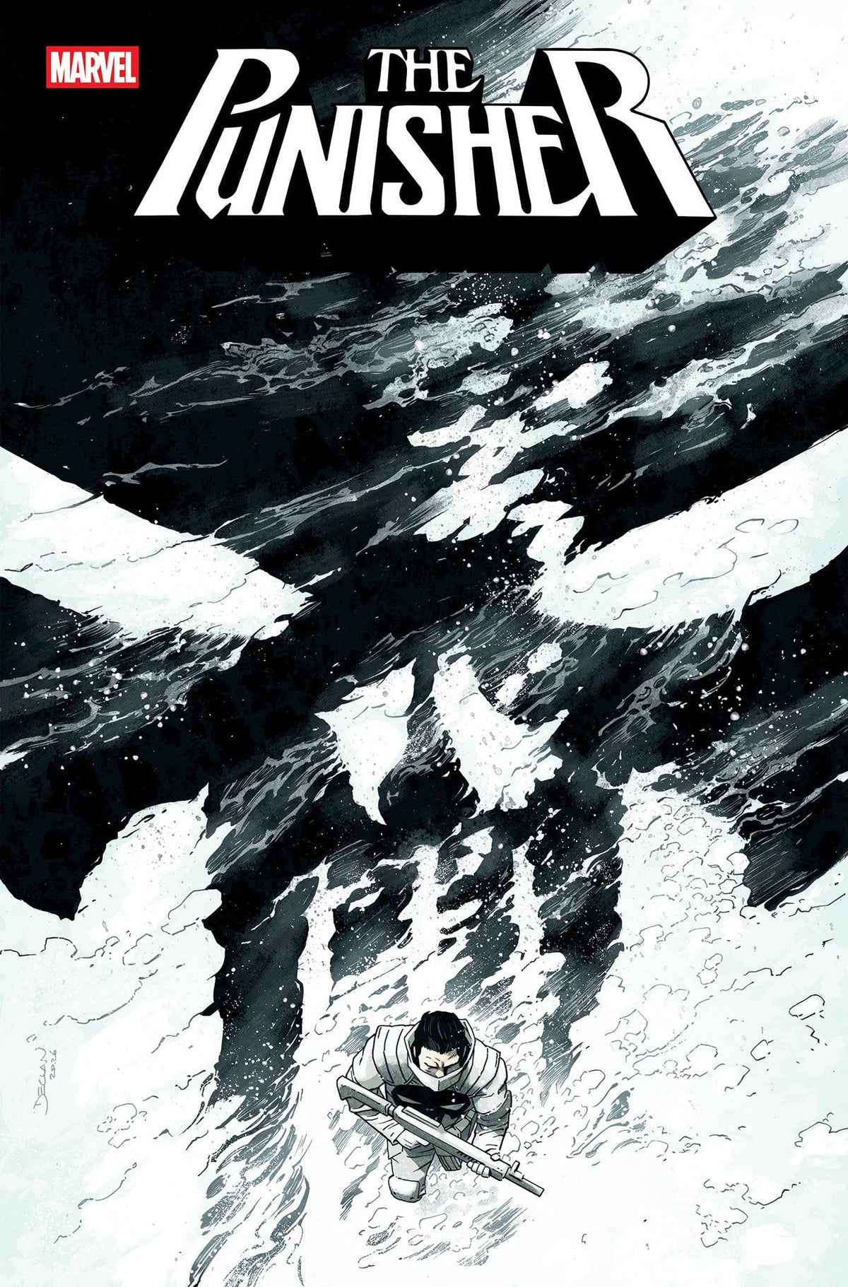 Marvel Comic Books PUNISHER #12 COVER B DECLAN SHALVEY VARIANT (Release Date: 12/23/2026) 75960621516401221 PRH-75960621516401221