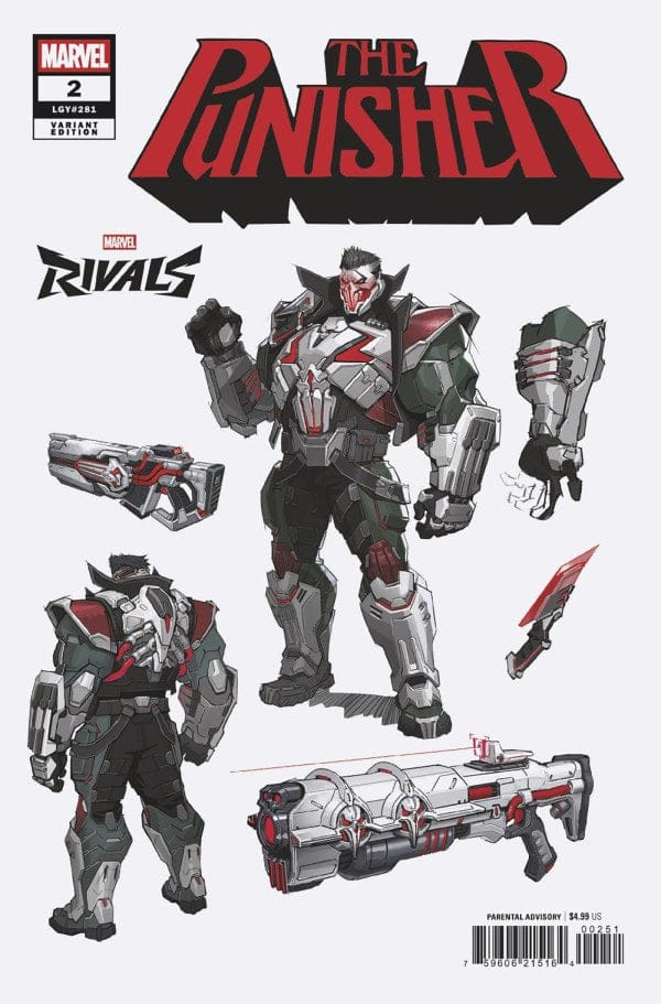 Marvel Comic Books PUNISHER #2 NETEASE GAMES MARVEL RIVALS VARIANT 75960621516400251 PRH-75960621516400251