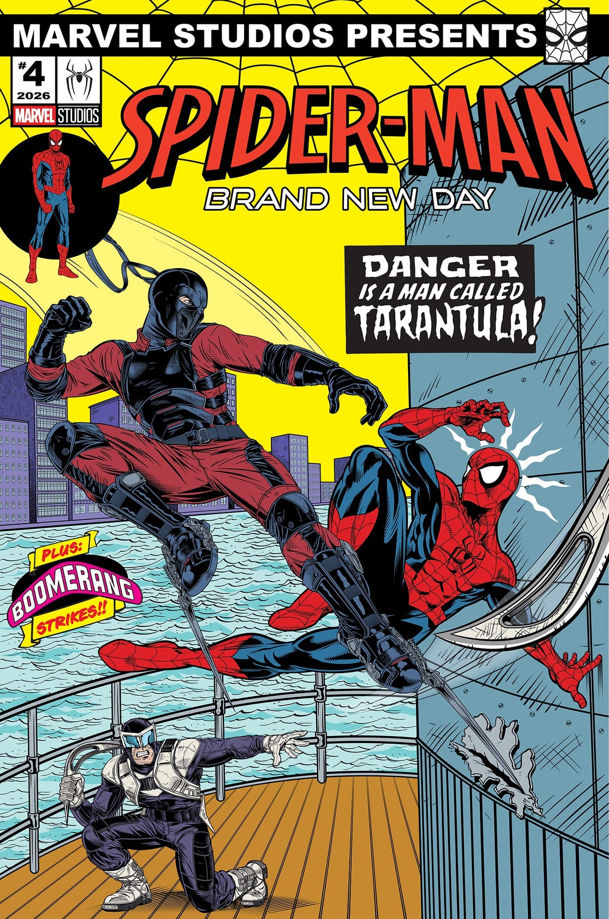 Marvel Comic Books PUNISHER VS. SPIDER-MAN #2 ADAM STAFFORD SPIDER-MAN: BRAND NEW DAY MARVEL STUDIOS VARIANT (Release Date: 08/19/2026) 75960621549200241 PRH-75960621549200241