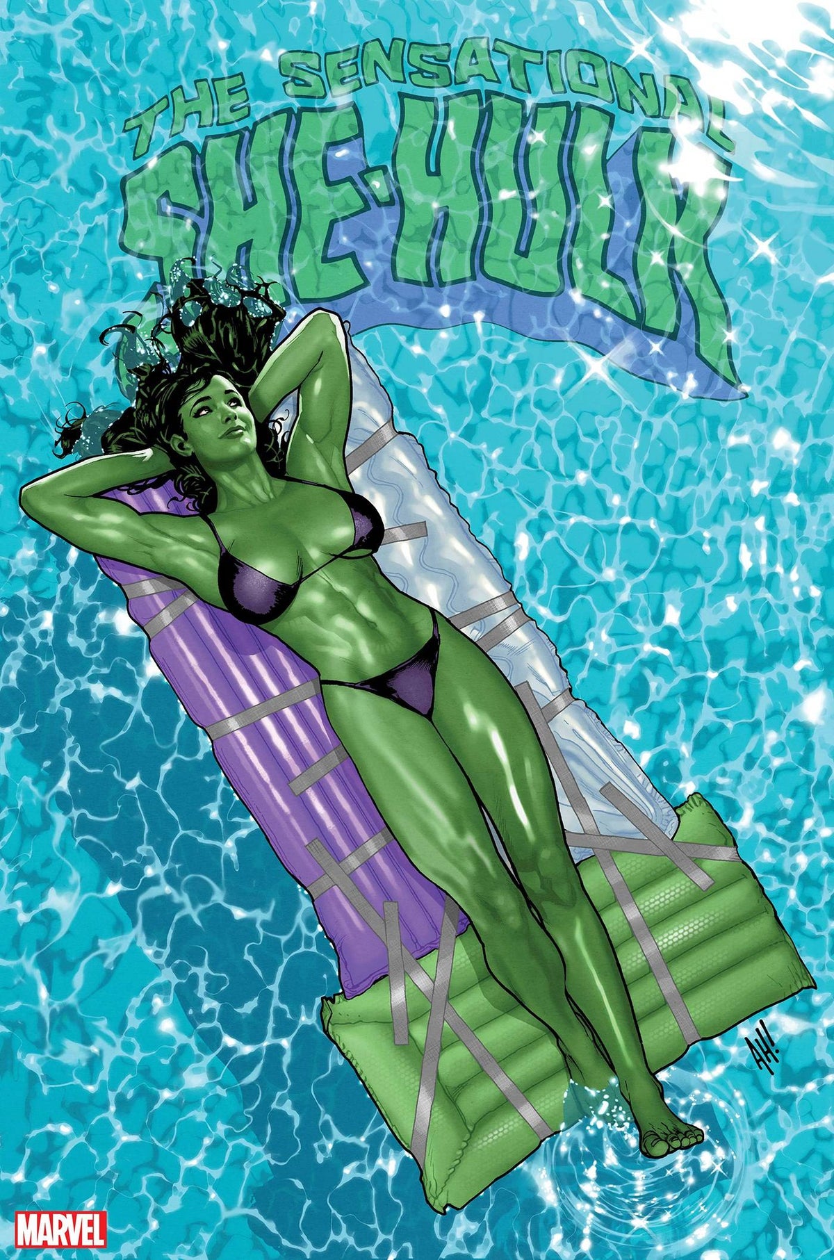 Marvel PRH Comic Books SENSATIONAL SHE-HULK #1 ADAM HUGHES FOIL VARIANT 75960620782400141 AUG230655
