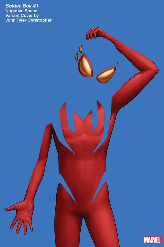 Marvel PRH Comic Books SPIDER-BOY #1 JOHN TYLER CHRISTOPHER NEGATIVE SPACE VAR 75960620785500121 AUG230638