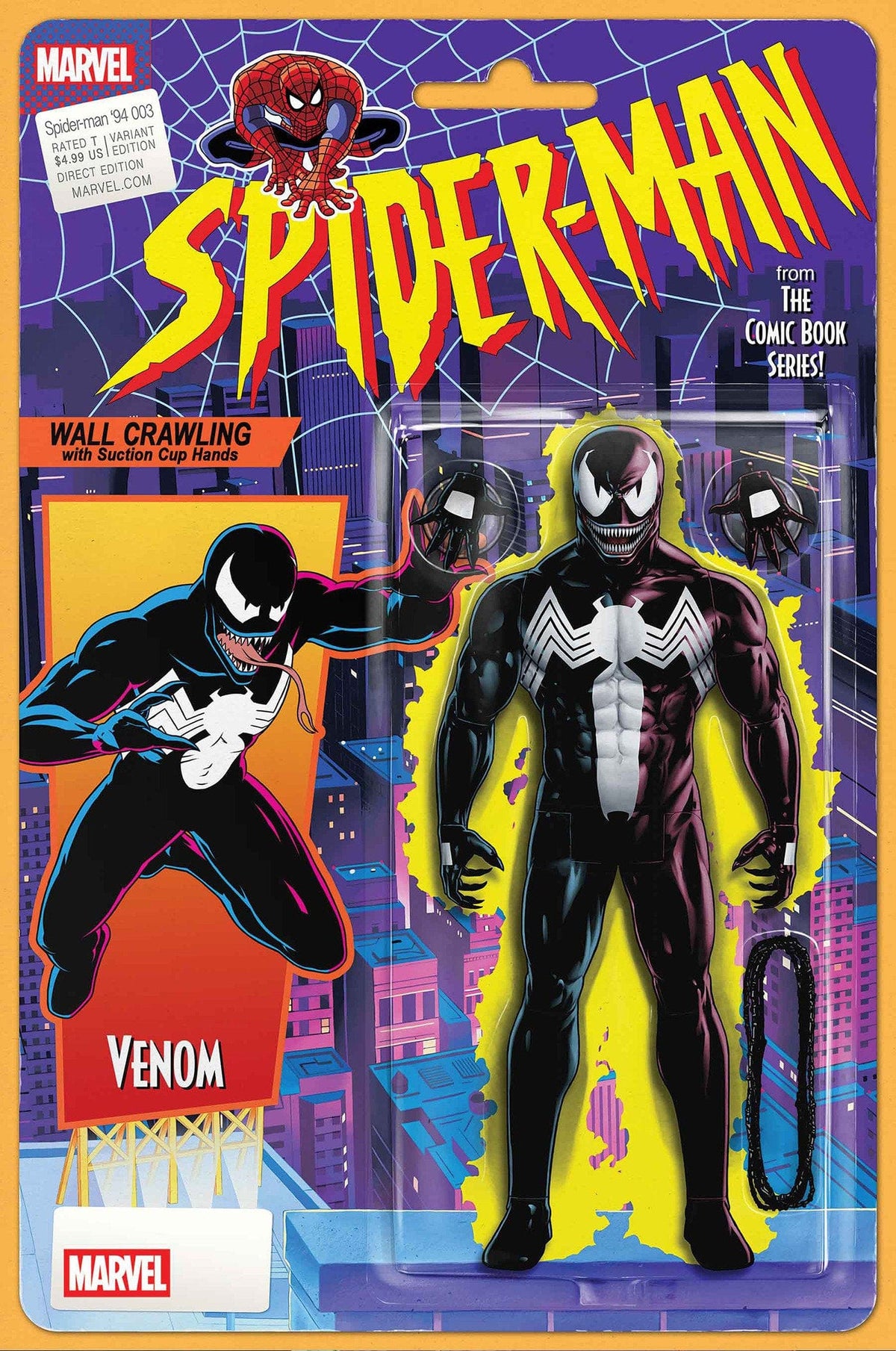Marvel Comic Books SPIDER-MAN '94 #3 JOHN TYLER CHRISTOPHER ACTION FIGURE VARIANT 75960621051000321 PRH-75960621051000321