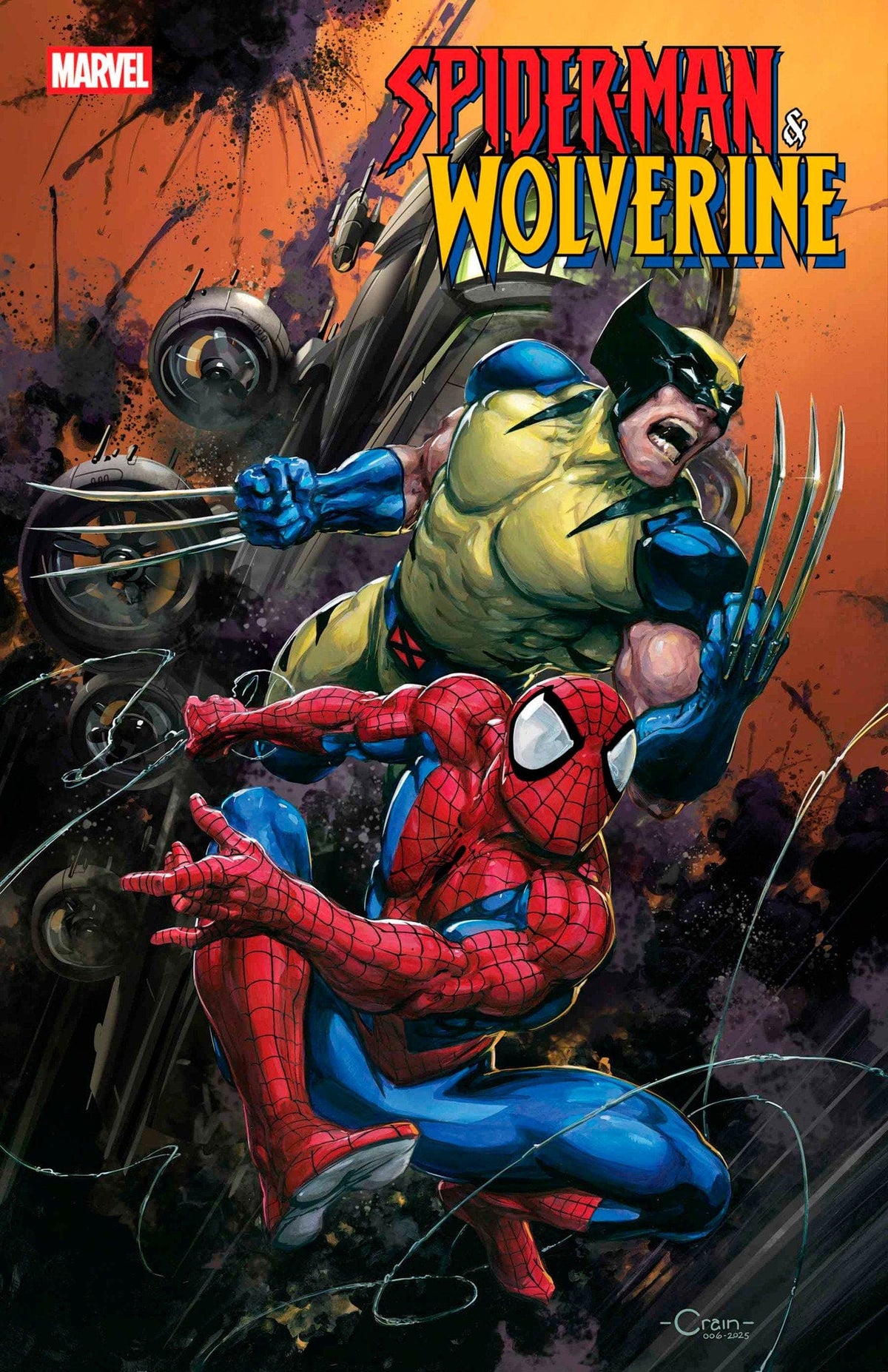 Marvel Comic Books SPIDER-MAN & WOLVERINE #1 CLAYTON CRAIN VARIANT 75960621258300141 PRH-75960621258300141