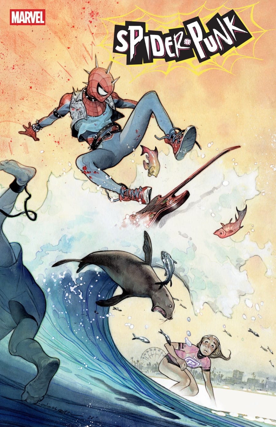 Marvel Comic Books SPIDER-PUNK #1 COVER B OLIVIER COIPEL VARIANT (Release Date: 01/20/2027) 75960621724300121 PRH-75960621724300121