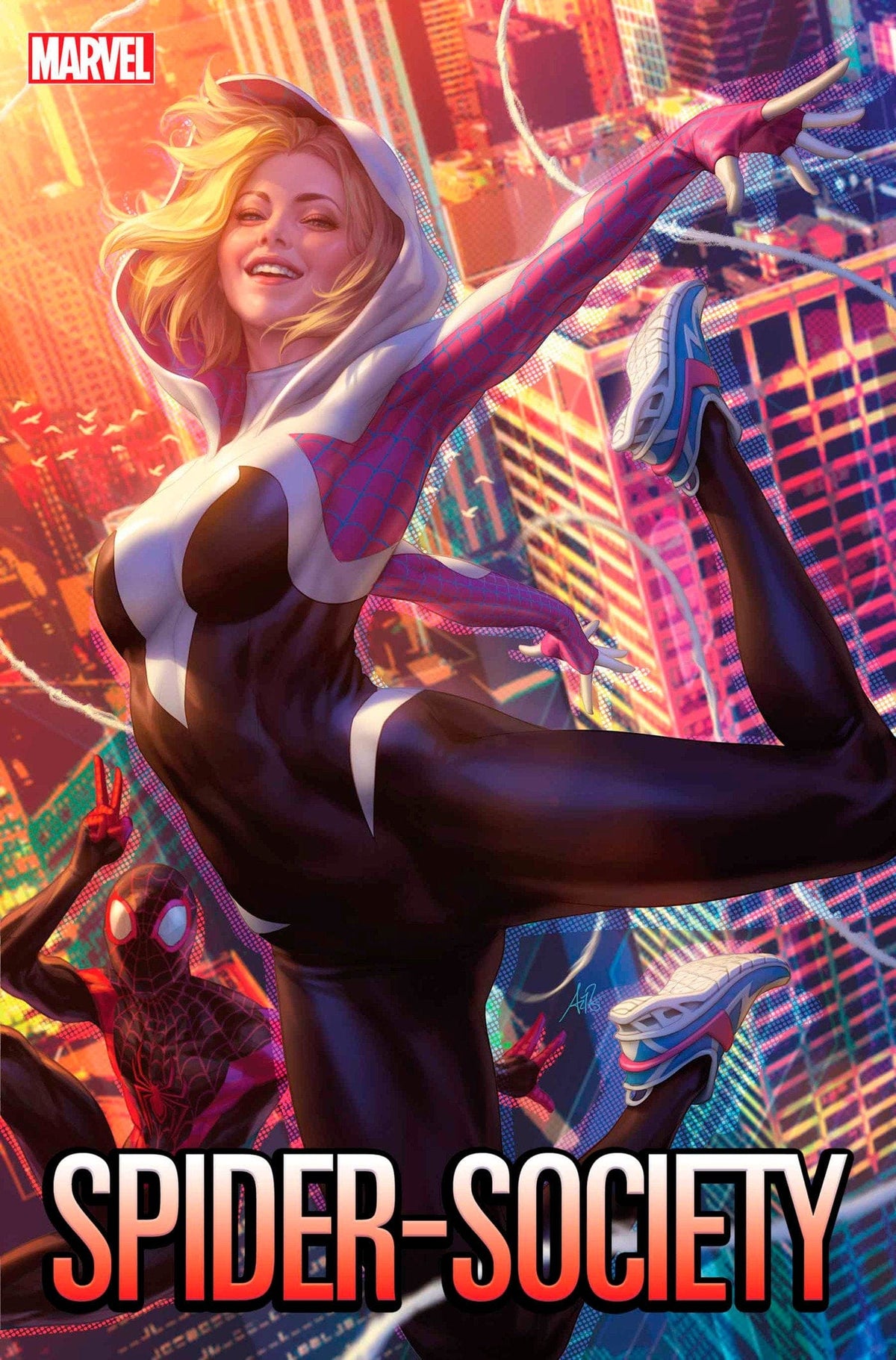 Marvel Comic Books SPIDER-SOCIETY #1 ARTGERM SPIDER-GWEN VARIANT 75960620932300121 PRH-75960620932300121