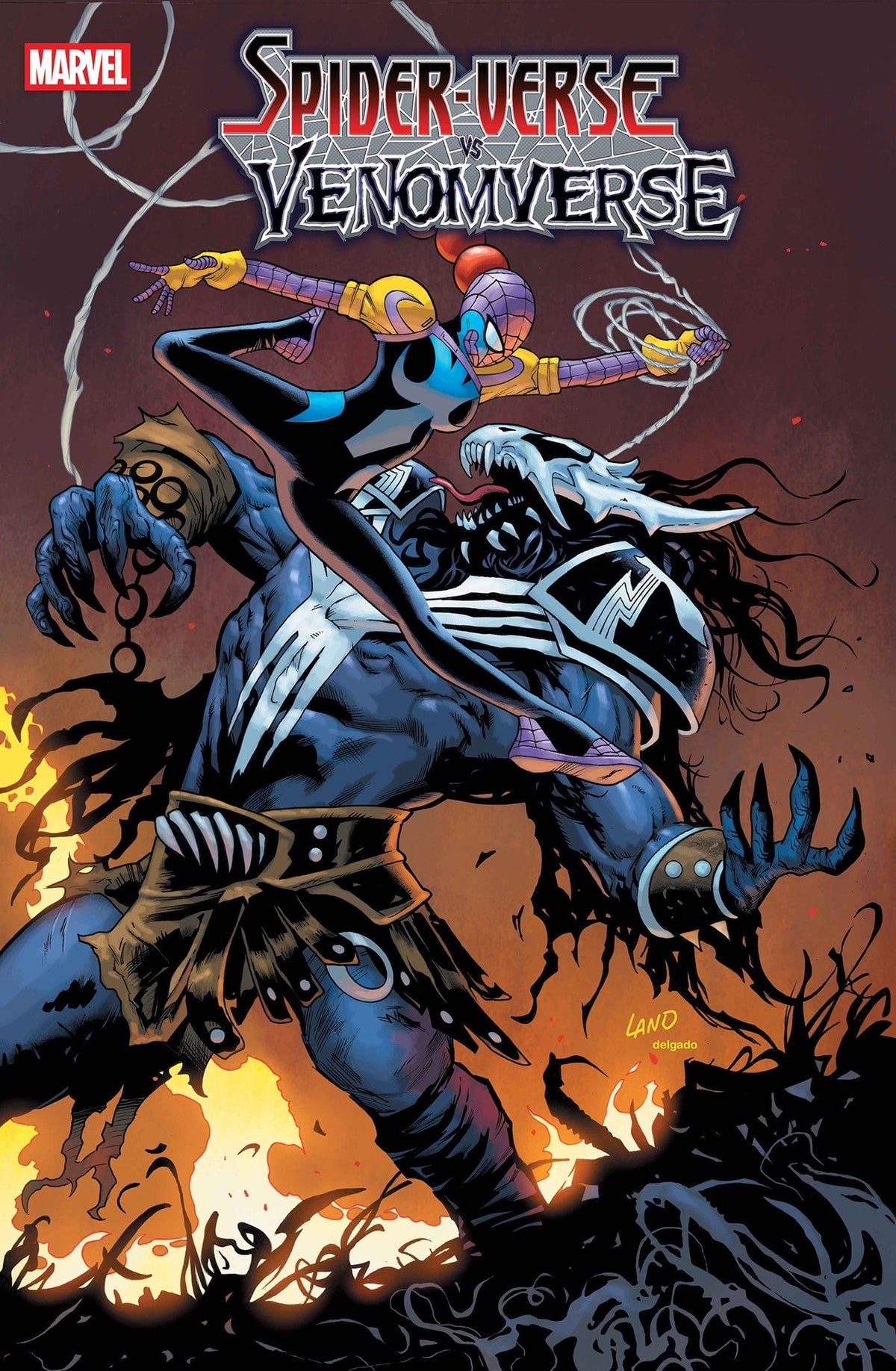 Marvel Comic Books SPIDER-VERSE VS. VENOMVERSE #1 GREG LAND VARIANT 75960621031200141 PRH-75960621031200141