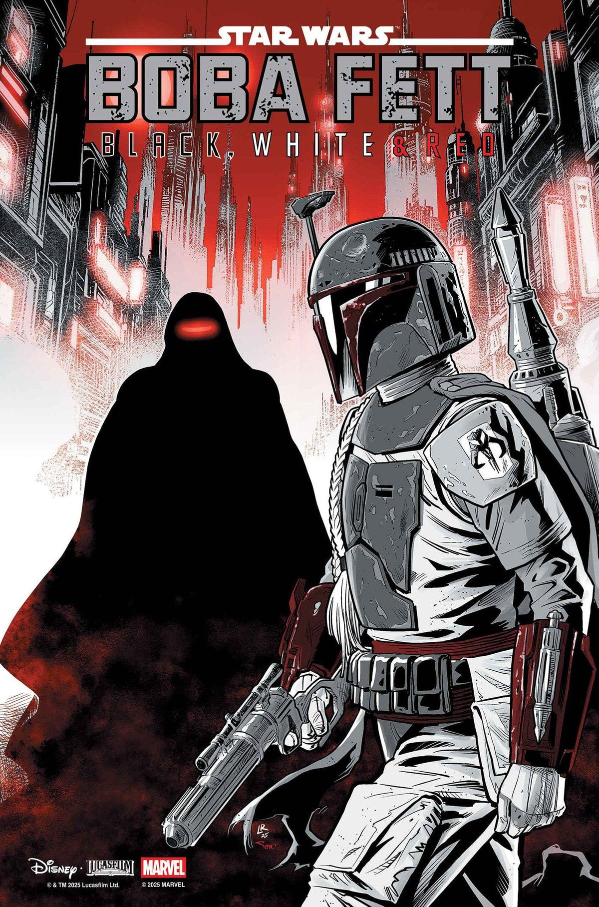 Marvel Comic Books STAR WARS: BOBA FETT - BLACK, WHITE & RED #4 LUKE ROSS VARIANT 75960621132600421 PRH-75960621132600421