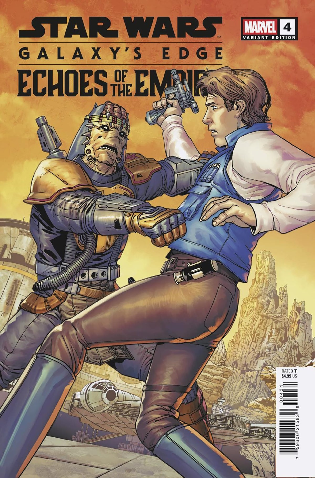 Marvel Comic Books STAR WARS: GALAXY'S EDGE - ECHOES OF THE EMPIRE #4 GIUSEPPE CAMUNCOLI VARIANT 75960621593500431 PRH-75960621593500431