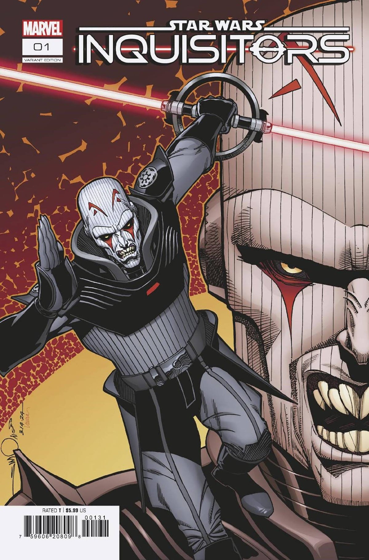 Marvel Comic Books STAR WARS: INQUISITORS #1 WALT SIMONSON VARIANT 75960620809800131 PRH-75960620809800131