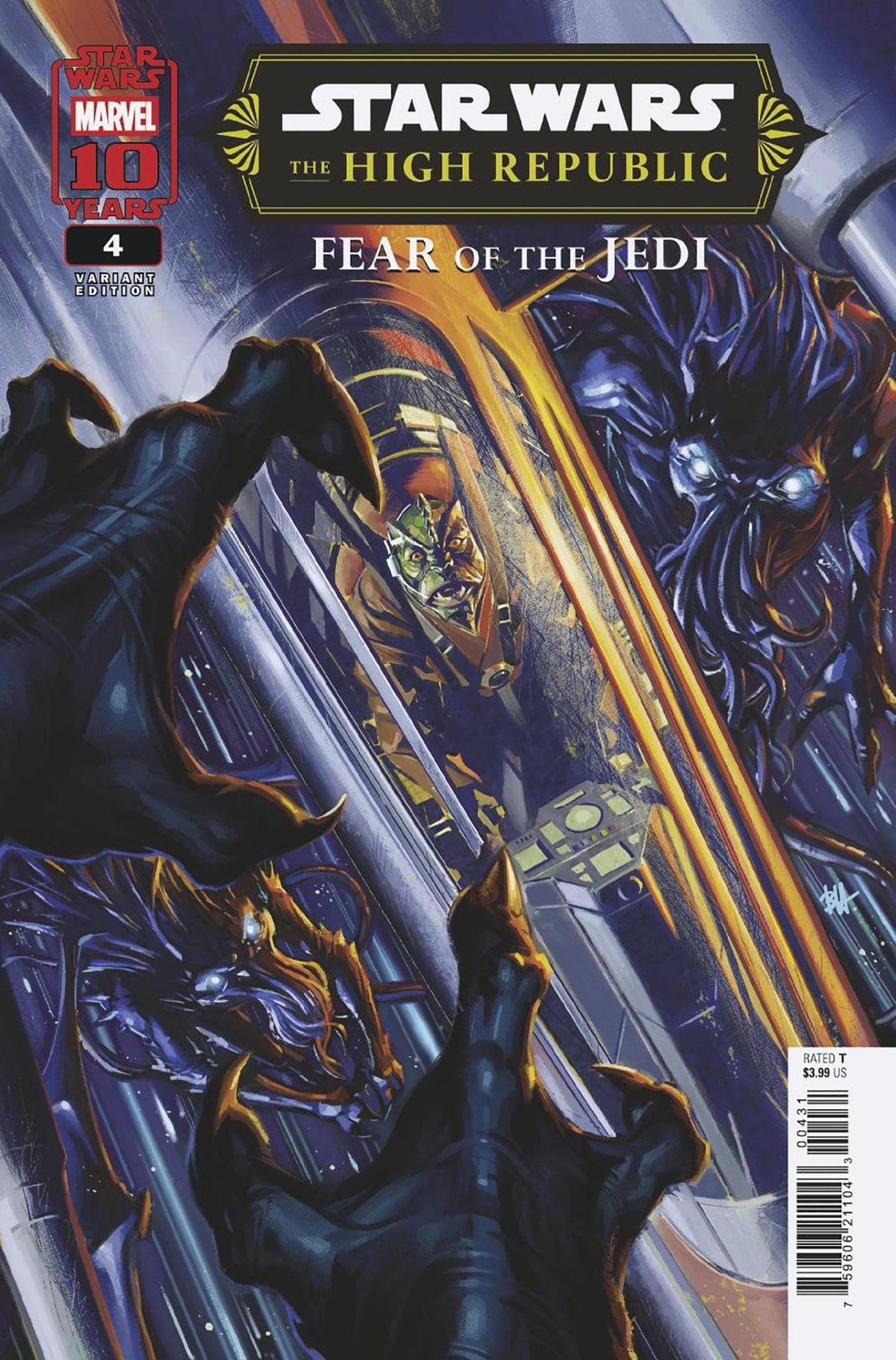 Marvel Comic Books STAR WARS: THE HIGH REPUBLIC - FEAR OF THE JEDI #4 BEN HARVEY VARIANT 75960621104300431 PRH-75960621104300431