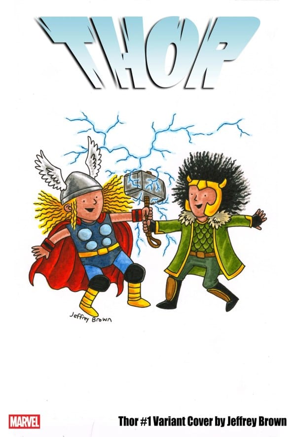 Marvel Comic Books THOR #1 JEFFREY BROWN VARIANT 75960621284200181 PRH-75960621284200181