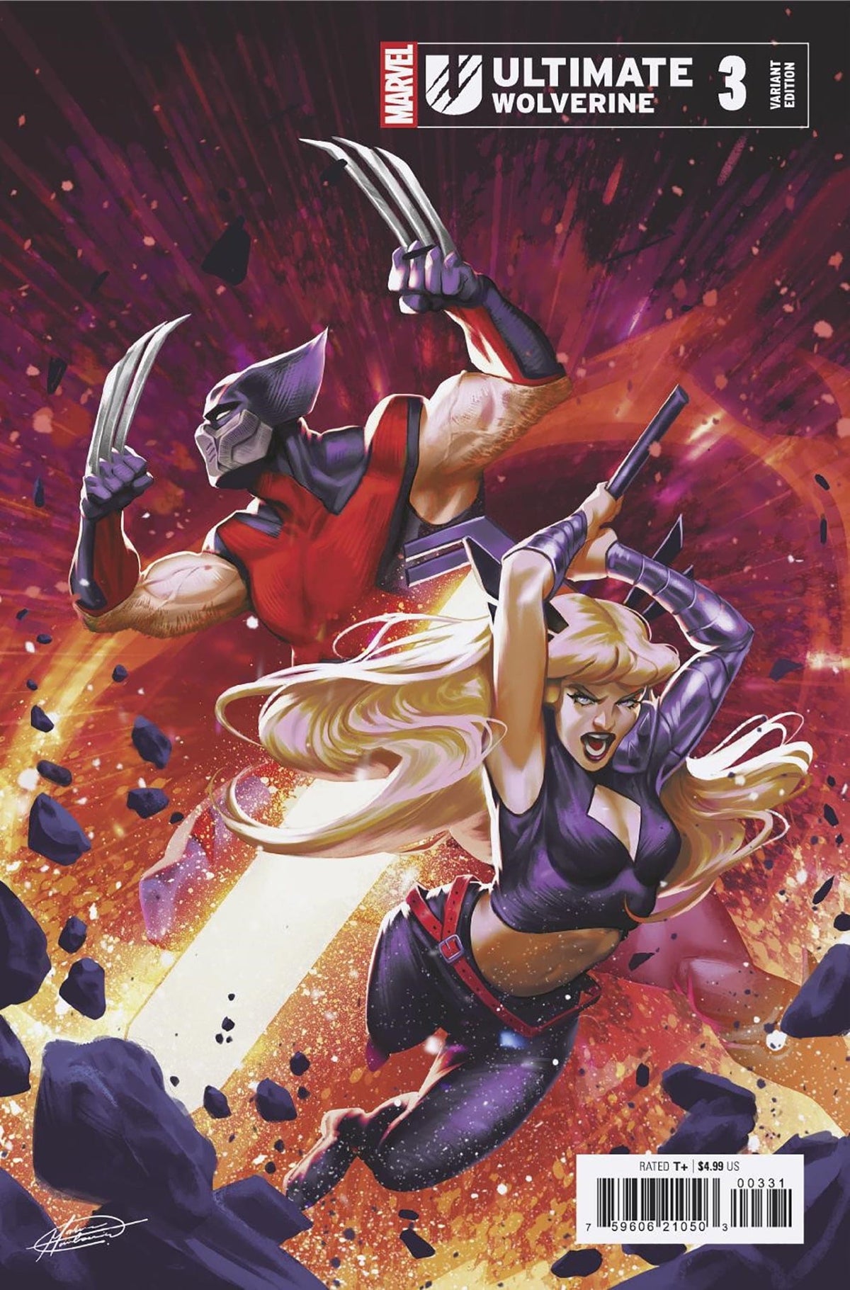 Marvel Comic Books ULTIMATE WOLVERINE #3 MATEUS MANHANINI VARIANT 75960621050300331 PRH-75960621050300331