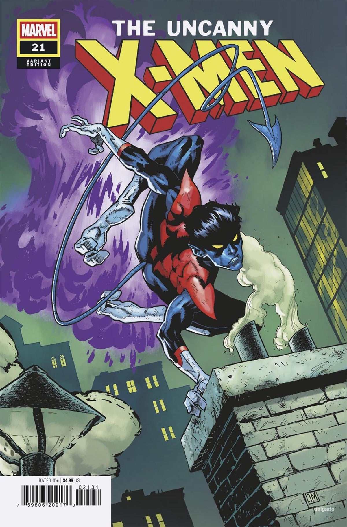 Marvel Comic Books UNCANNY X-MEN #21 JUSTIN MASON NIGHTCRAWLER VARIANT 75960620917002131 PRH-75960620917002131