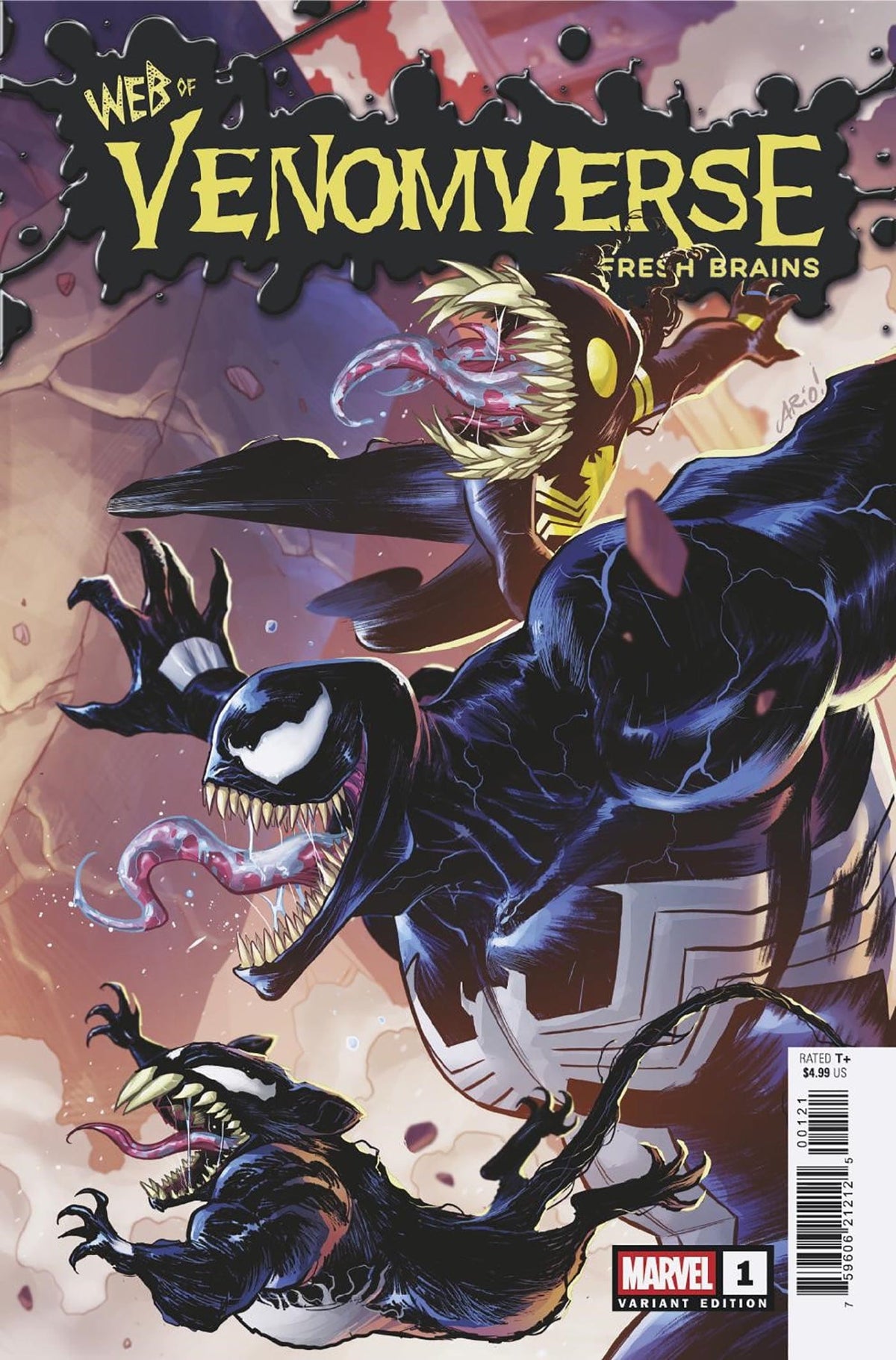 Marvel Comic Books WEB OF VENOMVERSE: FRESH BRAINS #1 ARIO ANINDITO CONNECTING VARIANT 75960621212500121 PRH-75960621212500121