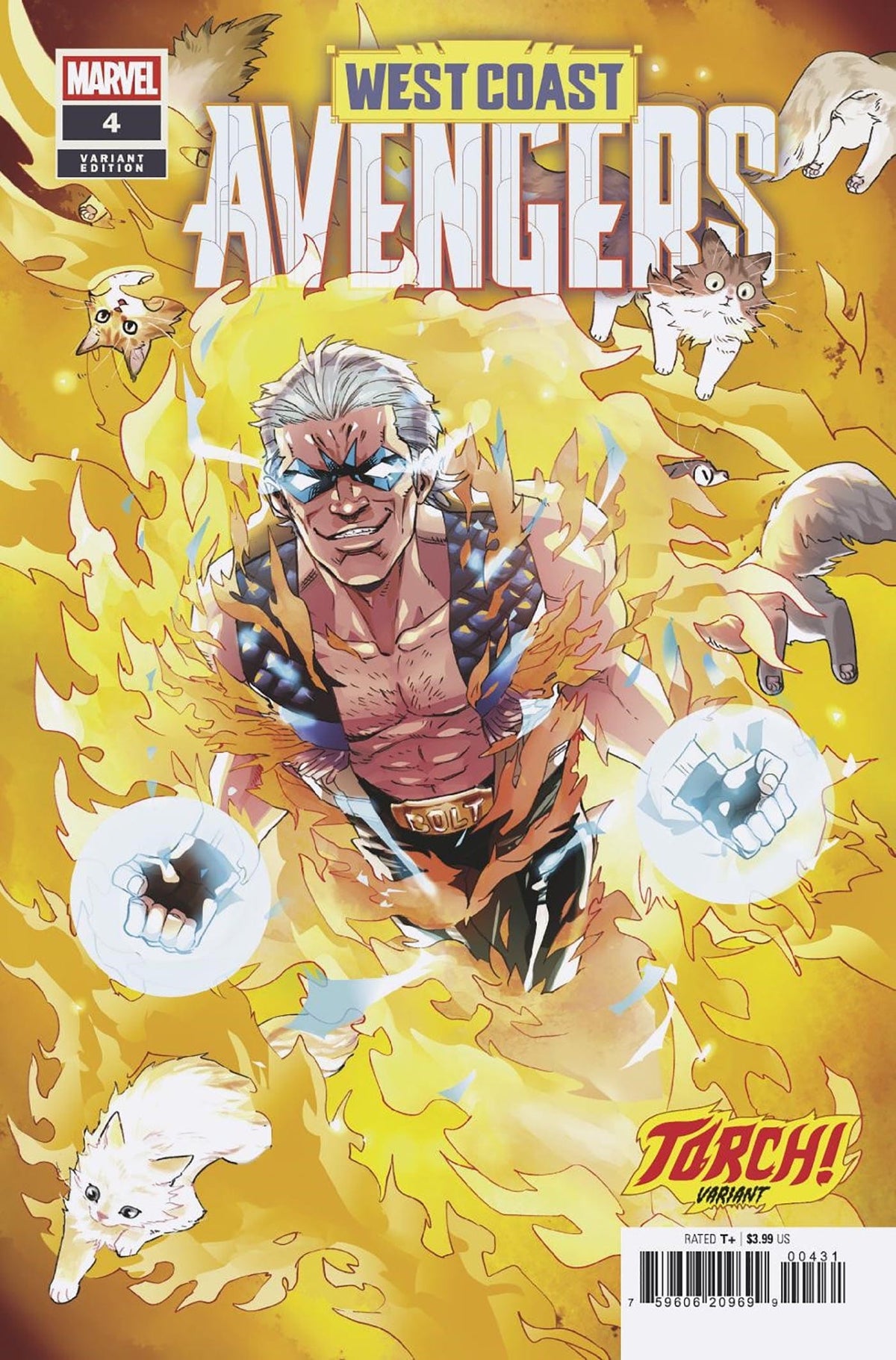 Marvel Comic Books WEST COAST AVENGERS #4 NAO FUJI TORCH! VARIANT 75960620969900431 PRH-75960620969900431