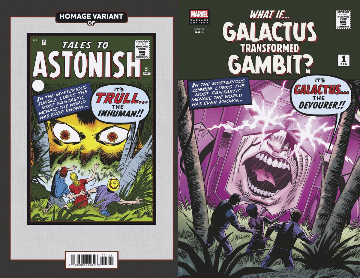 Marvel Comic Books WHAT IF...? GALACTUS: GALACTUS TRANSFORMED GAMBIT? #1 ALEX SAVIUK SCI-FI HOMAGE VARIANT 75960621161600121 PRH-75960621161600121