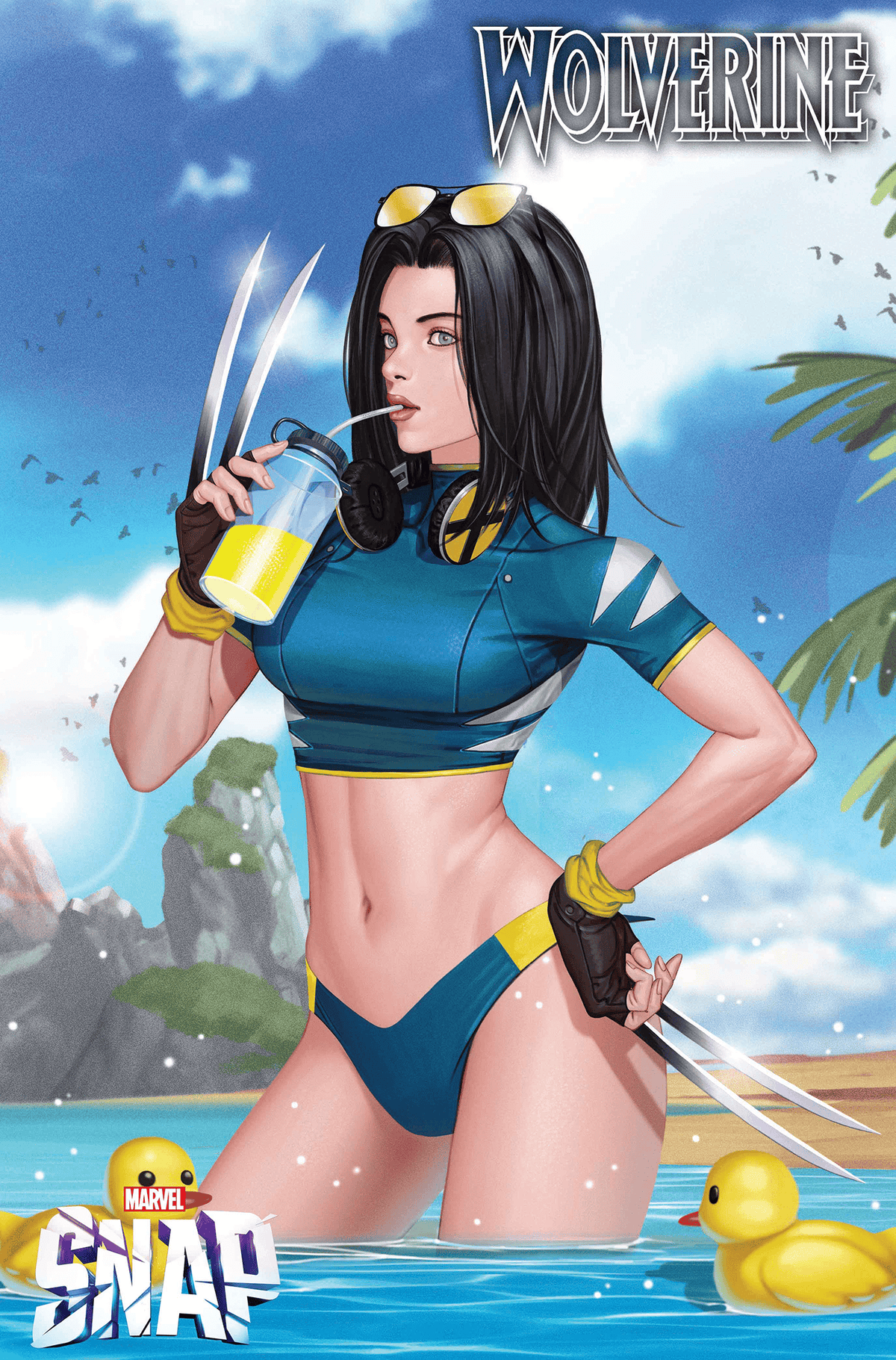 Marvel Comic Books WOLVERINE #24 INHYUK LEE MARVEL SNAP SWIMSUIT VARIANT 75960620841802451 PRH-75960620841802451