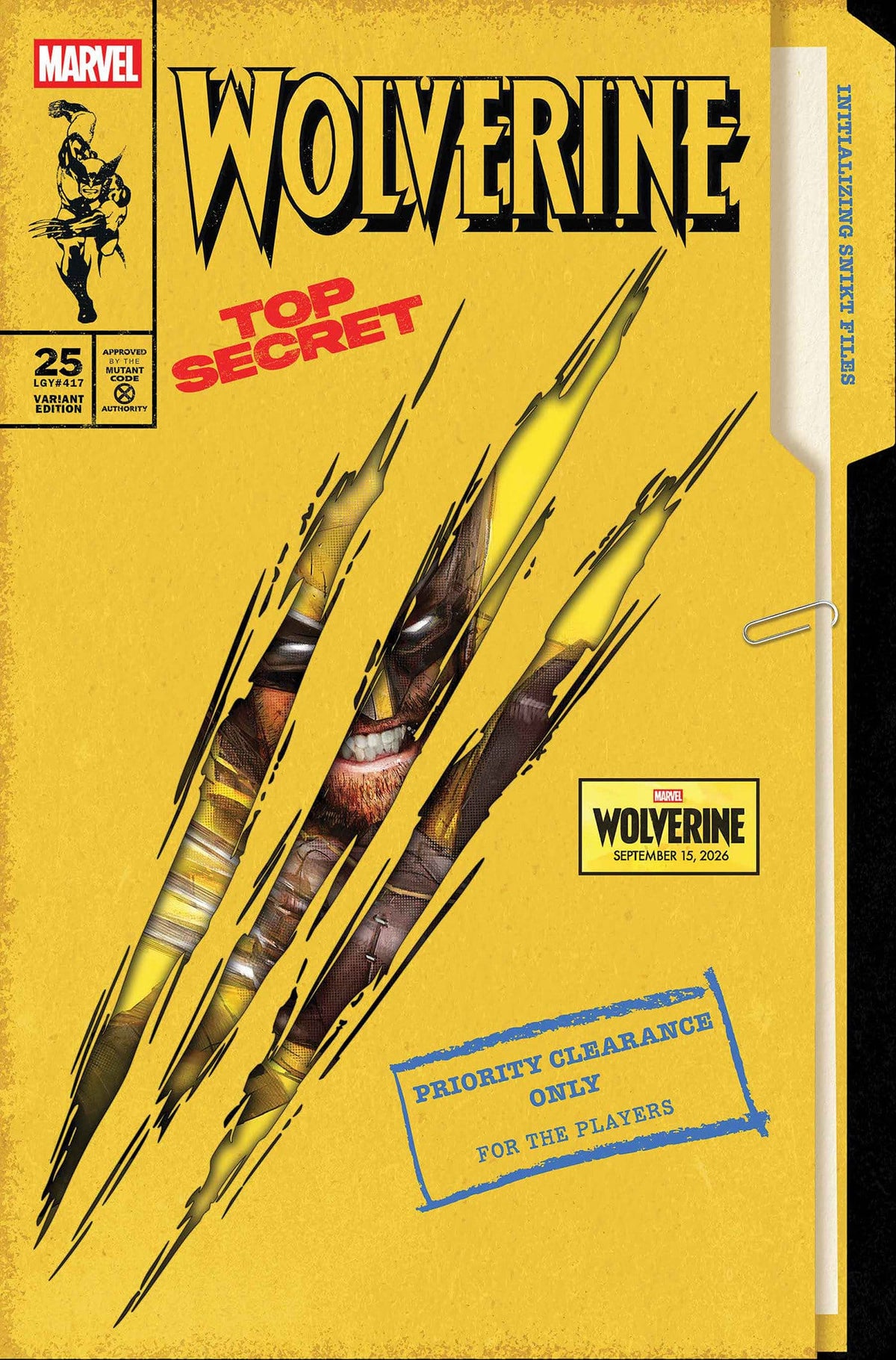 Marvel Comic Books WOLVERINE #25 JOCK WOLVERINE GAME VARIANT (Release Date: 08/12/2026) 75960620841802541 PRH-75960620841802541