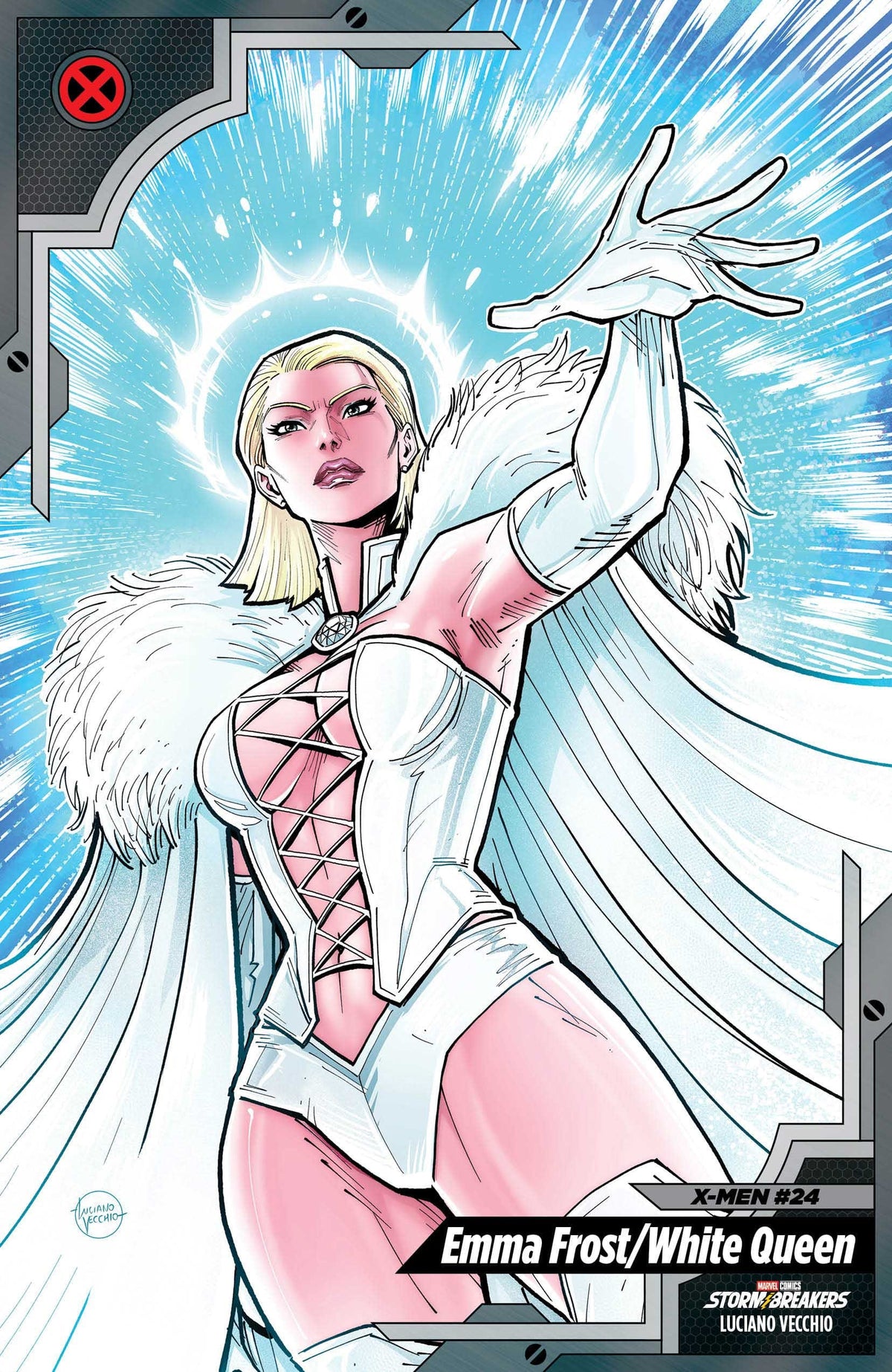 Marvel Comic Books X-MEN #24 LUCIANO VECCHIO X-MEN TRADING CARD VARIANT 75960620920002451 PRH-75960620920002451