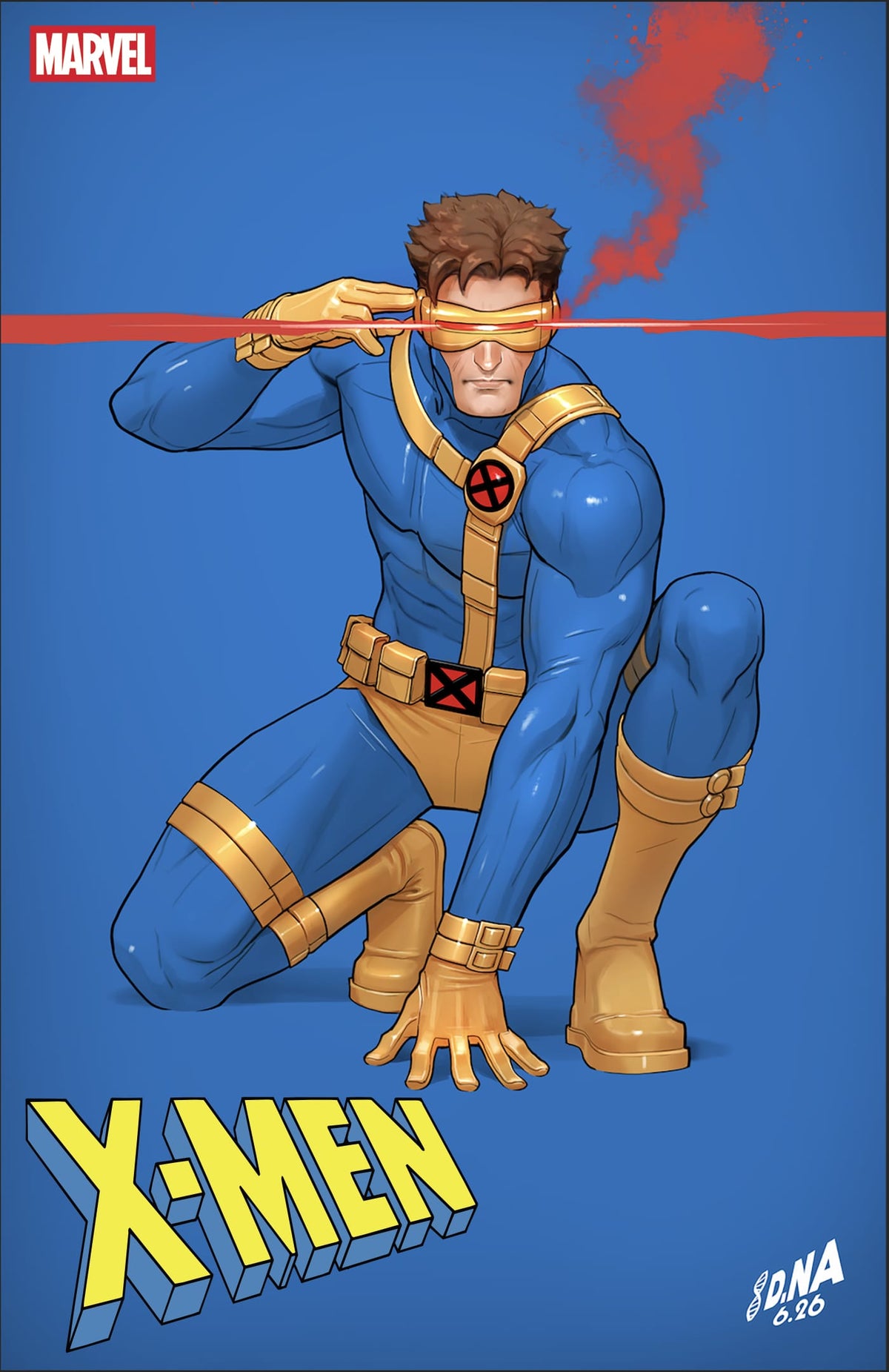 Marvel Comic Books X-MEN #33 DAVID NAKAYAMA COLOR BLOCK BLUE VARIANT 75960620920003321 PRH-75960620920003321