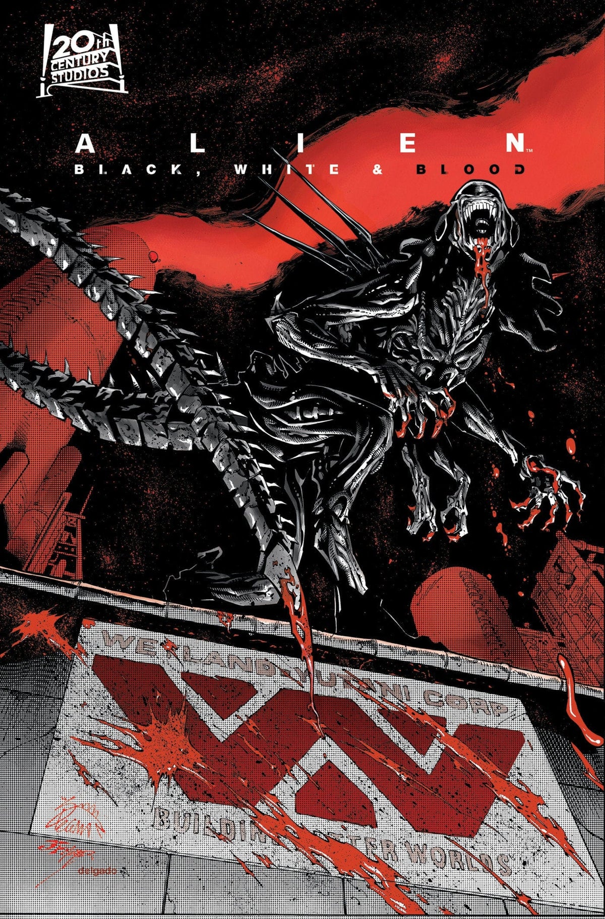 Marvel Graphic Novel ALIEN: BLACK, WHITE & BLOOD 9781302957049 PRH-9781302957049
