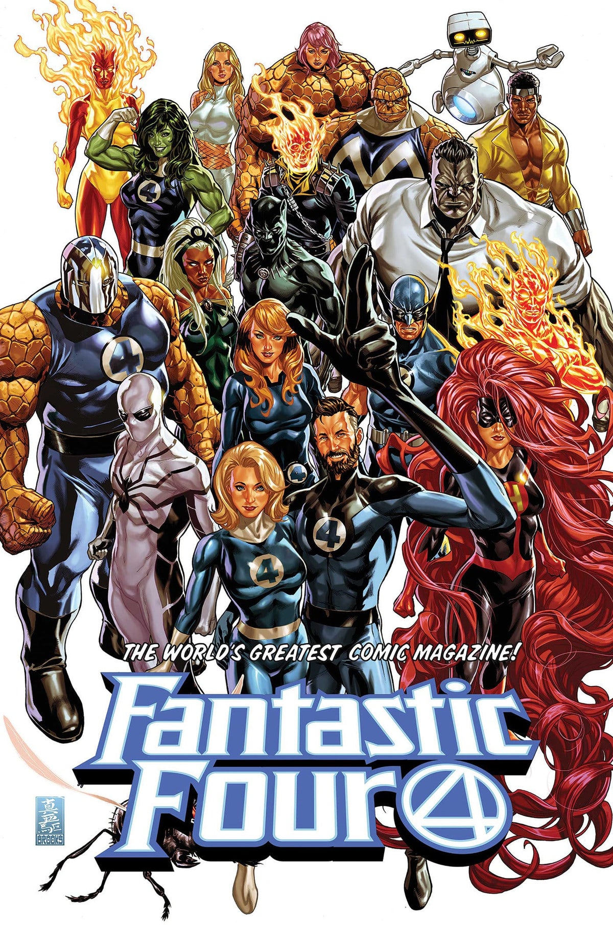 Marvel Graphic Novel Fantastic Four By Dan Slott Omnibus Vol. 2 Mark Brooks Cover 9781302961220 PRH-9781302961220