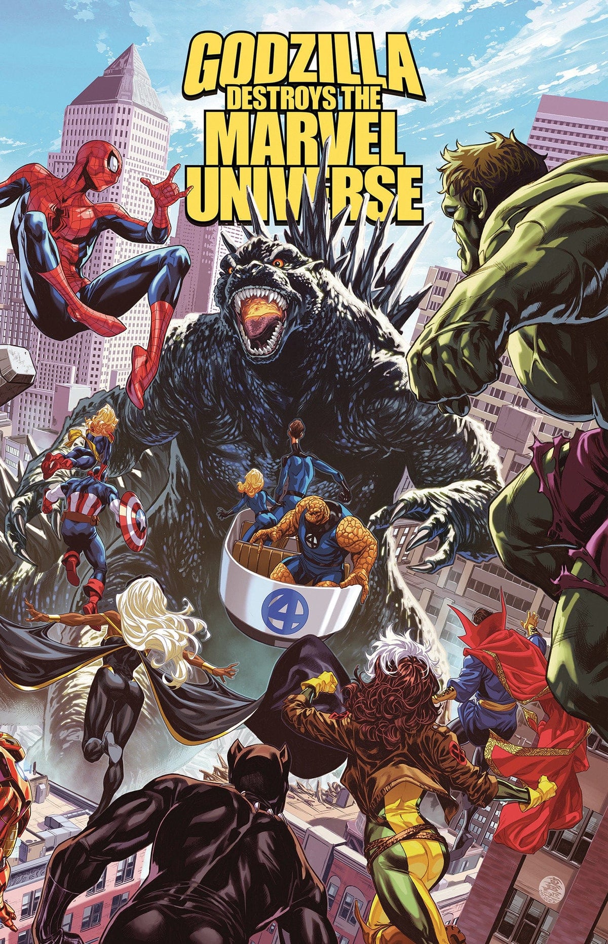 Marvel Graphic Novel Godzilla Destroys the Marvel Universe 9781302964894 PRH-9781302964894
