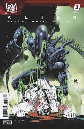 MARVEL PRH Comic Books ALIEN BLACK WHITE BLOOD #3 PAULO SIQUEIRA VAR 75960620775600321 JAN240912