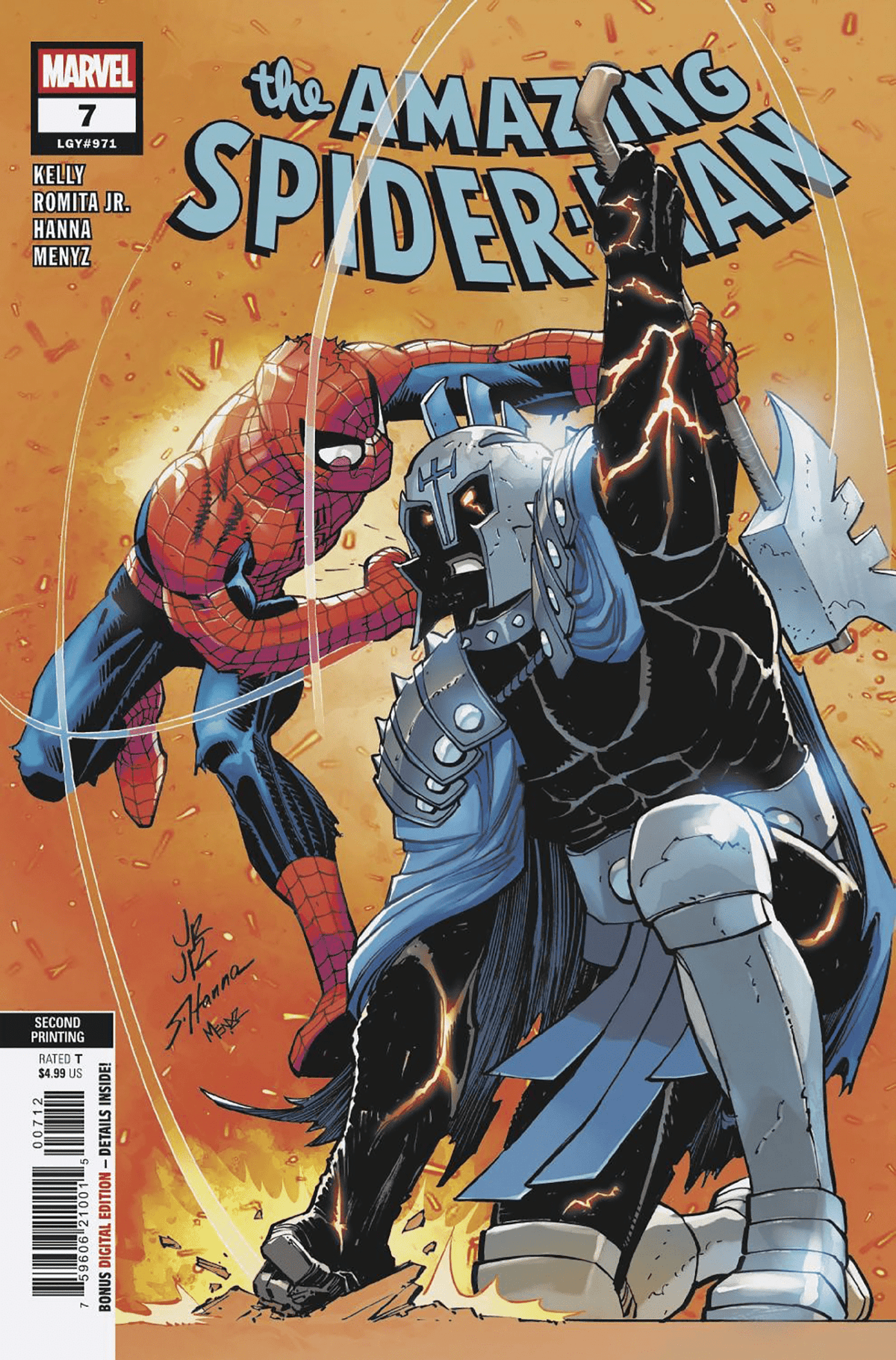 Marvel PRH Comic Books AMAZING SPIDER-MAN #7 JOHN ROMITA JR. 2ND PRINTING VARIANT 75960621001500712 PRH-75960621001500712