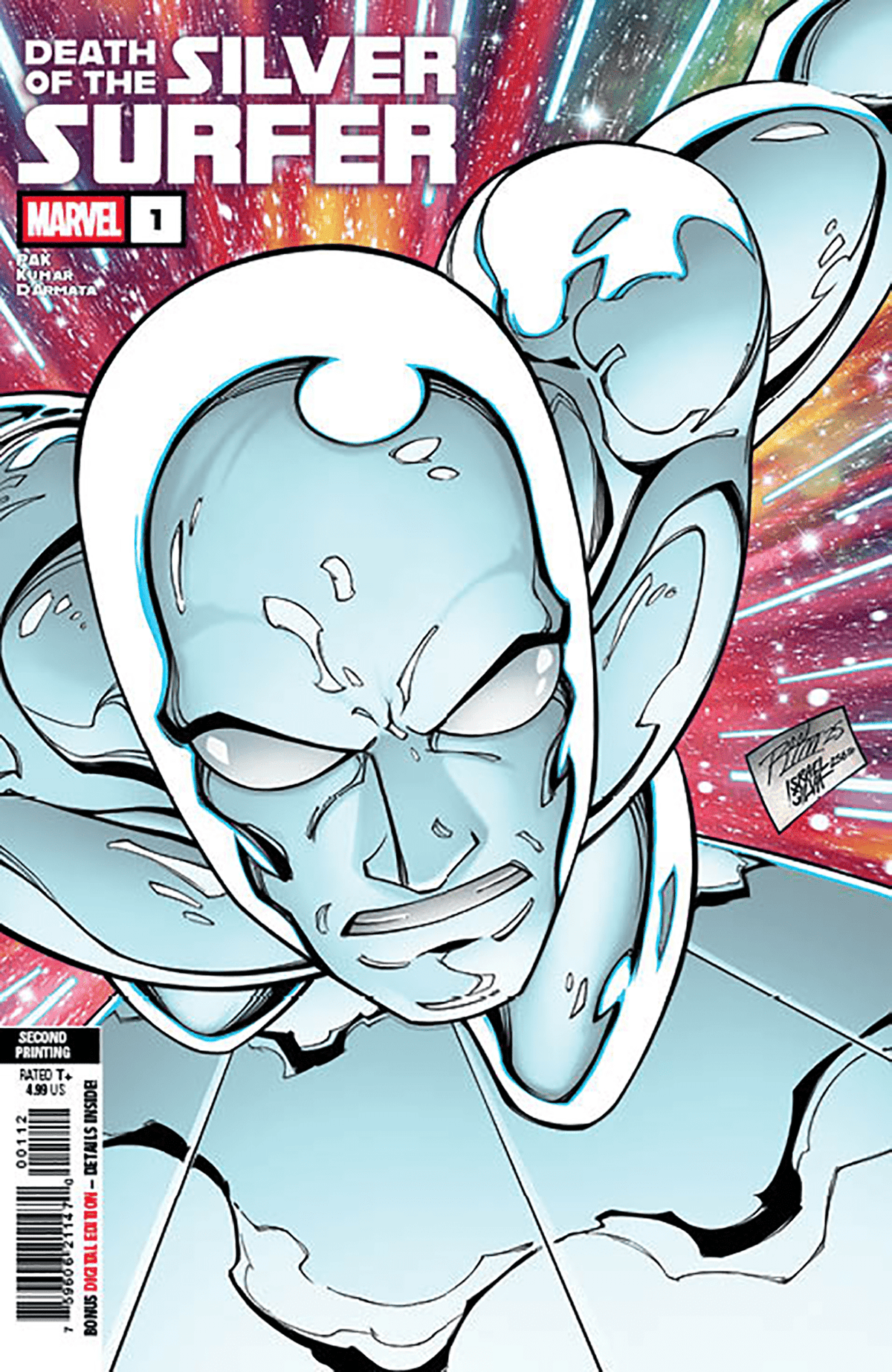 Marvel PRH Comic Books DEATH OF THE SILVER SURFER #1 RON LIM 2ND PRINTING VARIANT 75960621147000112 PRH-75960621147000112