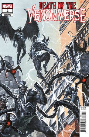 MARVEL PRH Comic Books > Incentives DEATH OF VENOMVERSE #2 (OF 5) 1:10 INCV DELLOTTO CONNECTING VAR 75960620567700216 JUN230855